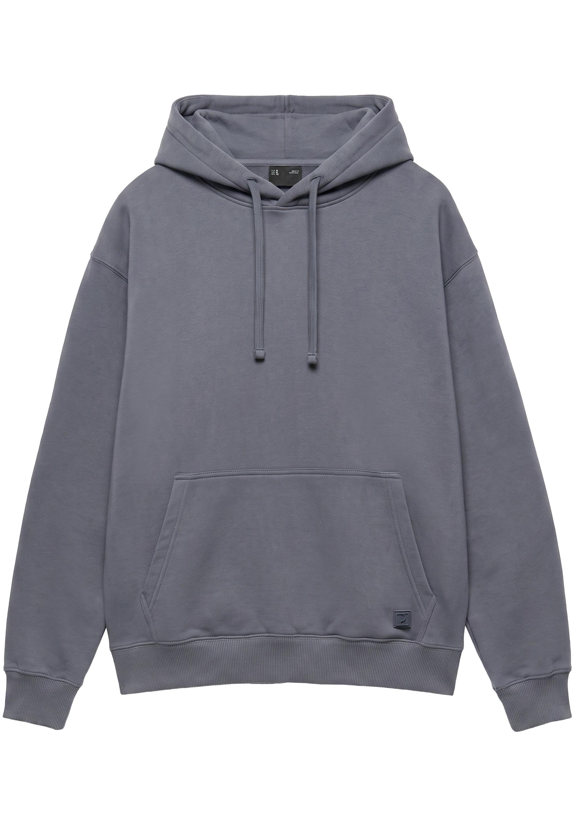 Basic hoodie — Grey blue