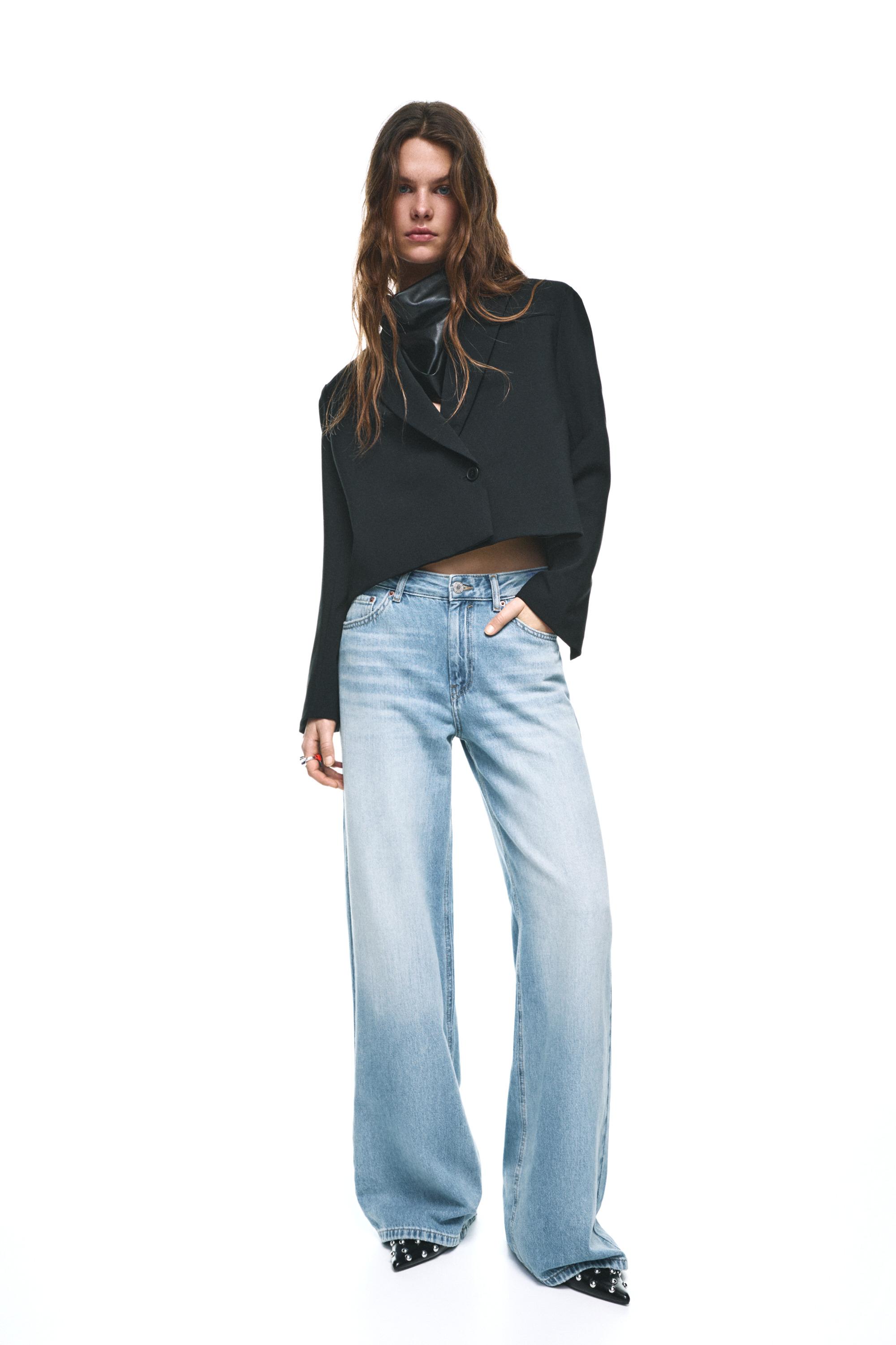Oversize baggy jeans — Medium blue