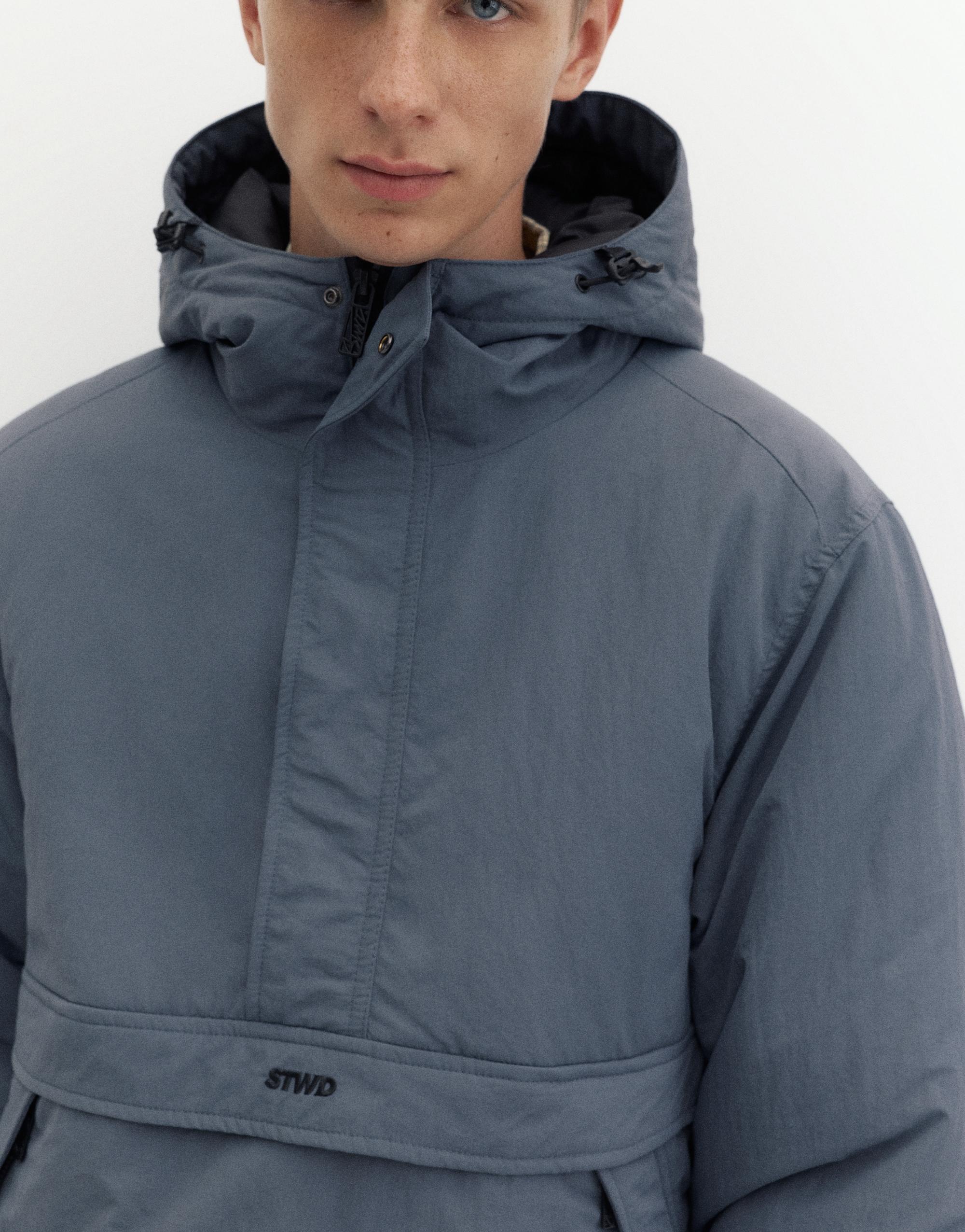 Hooded anorak jacket — Petroleum