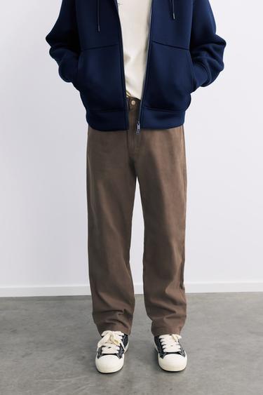 Straight-leg trousers — Brown 4