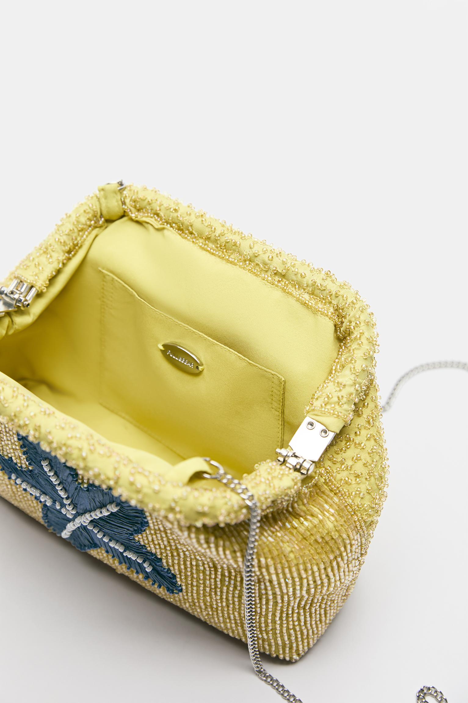 Boncuklu clutch çanta - Görsel 9