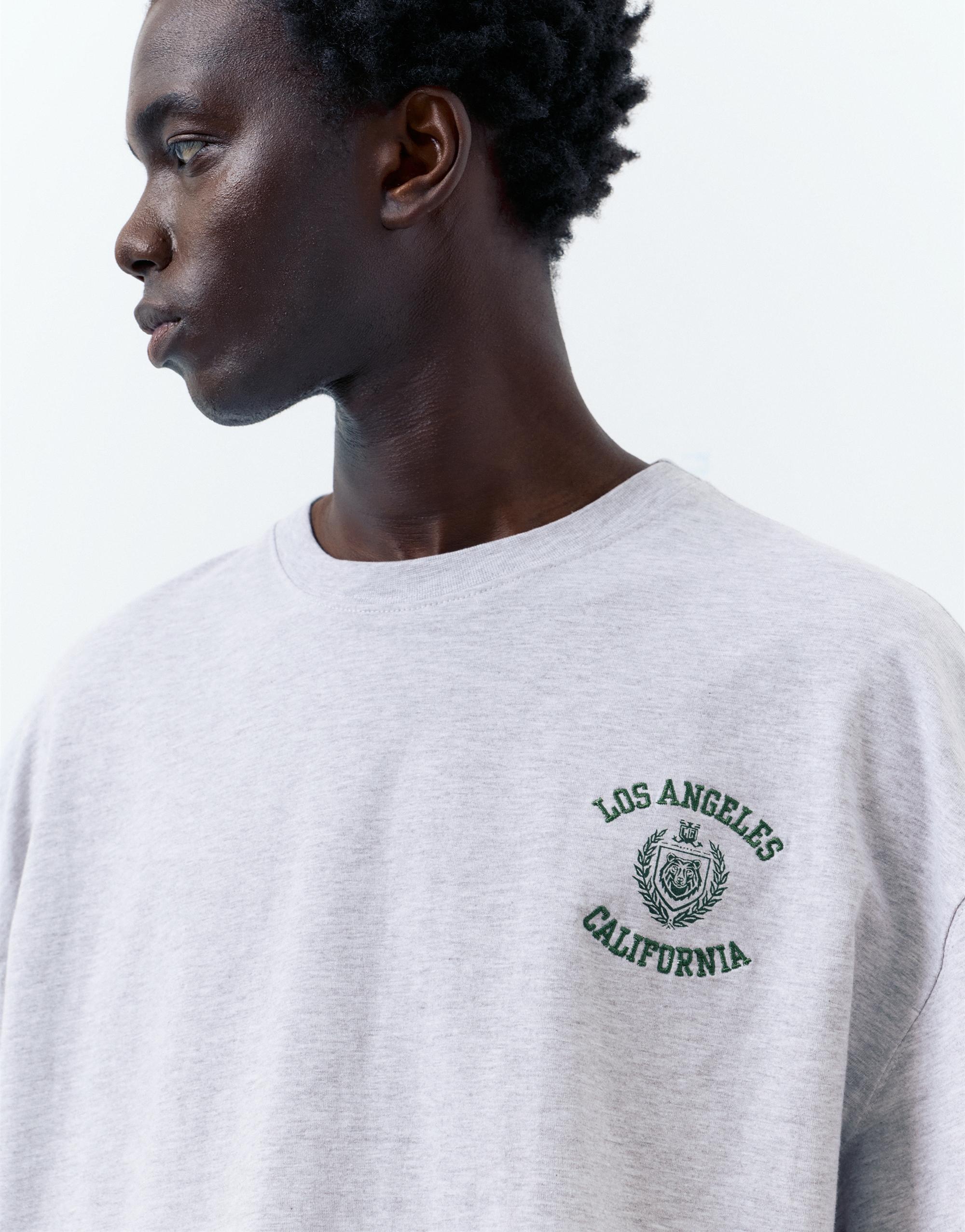 Los Angeles işlemeli t-shirt - Görsel 10