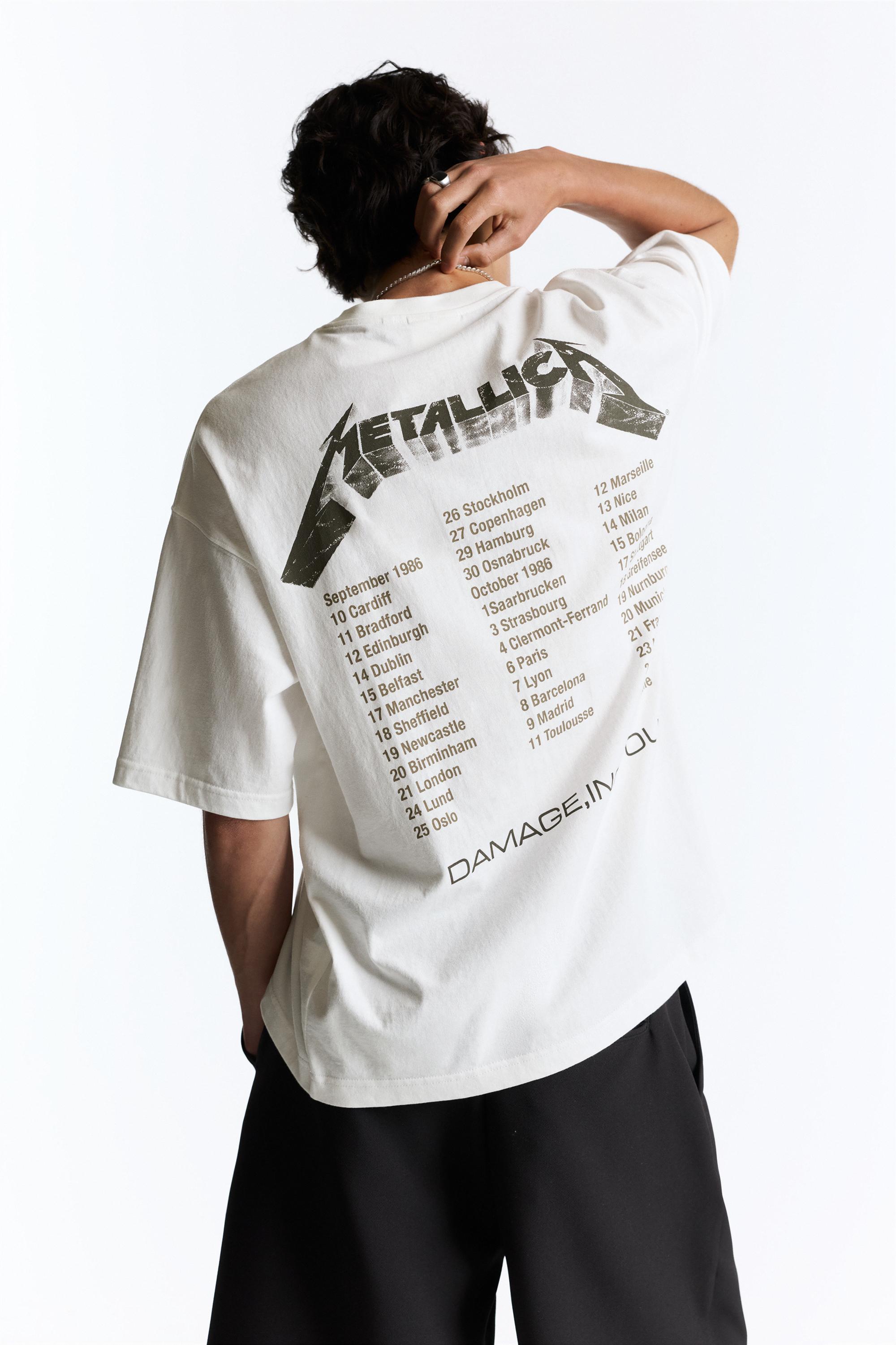 Metallica Damage Inc. Tour T-shirt — Off white