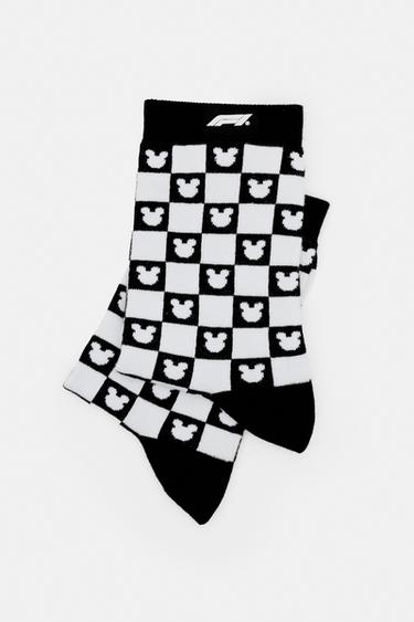 Disney x F1 checkered socks — Black 3