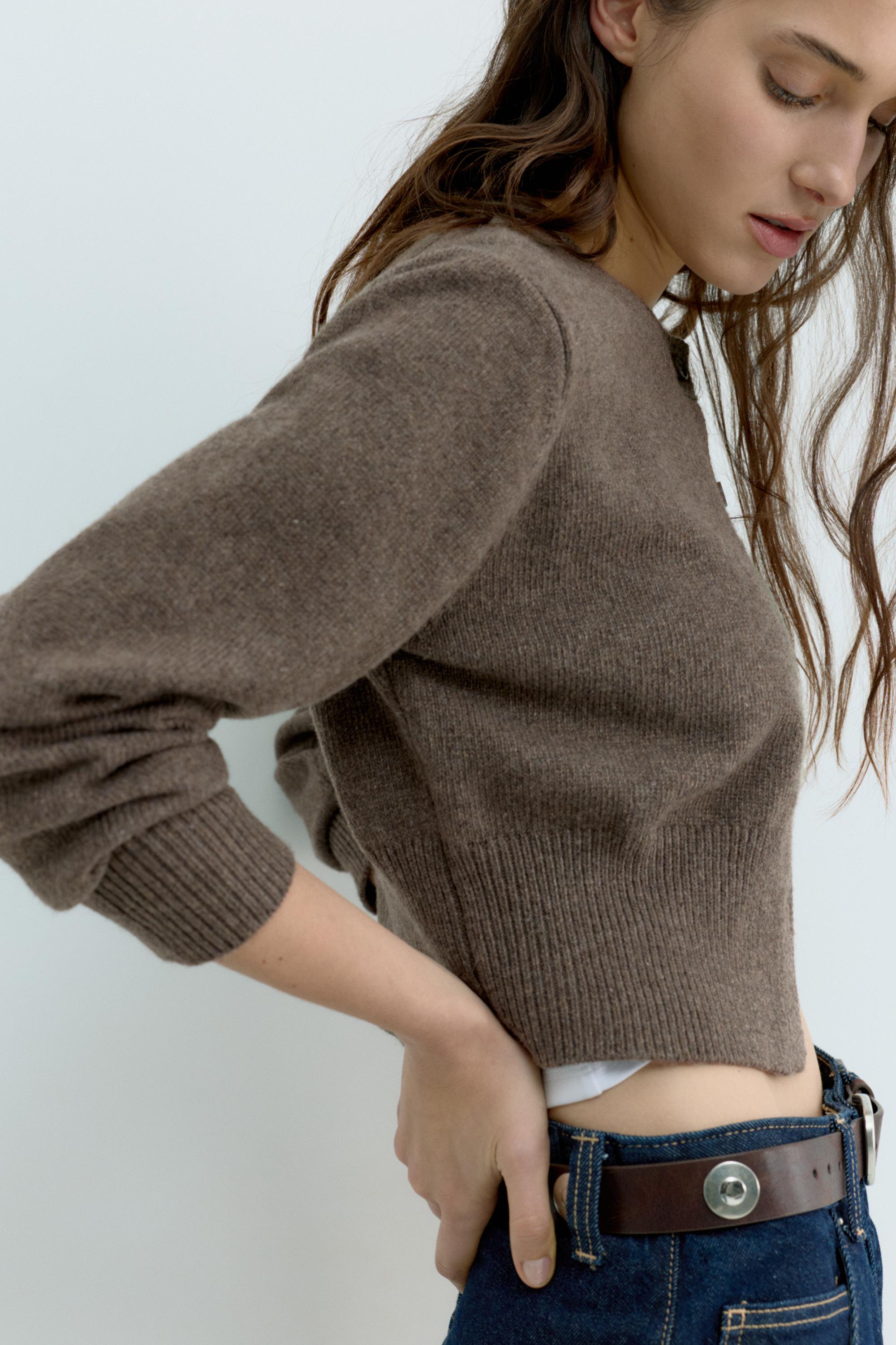 Kısa düğmeli hırka - Görsel 12