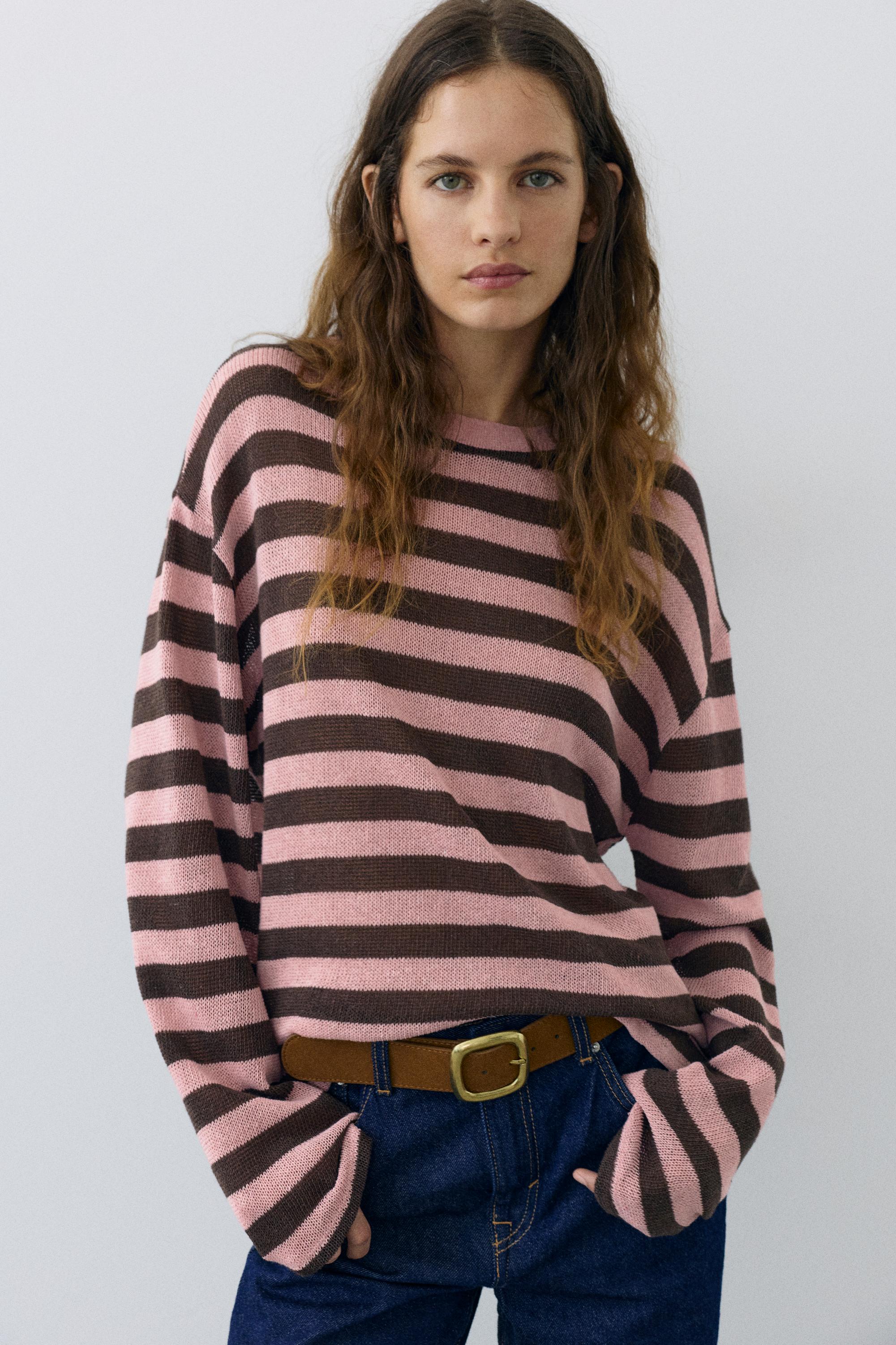 Striped knit T-shirt — Striped