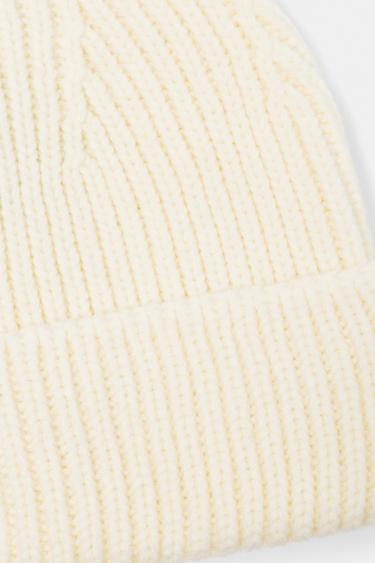Chunky knit beanie — Off white 3