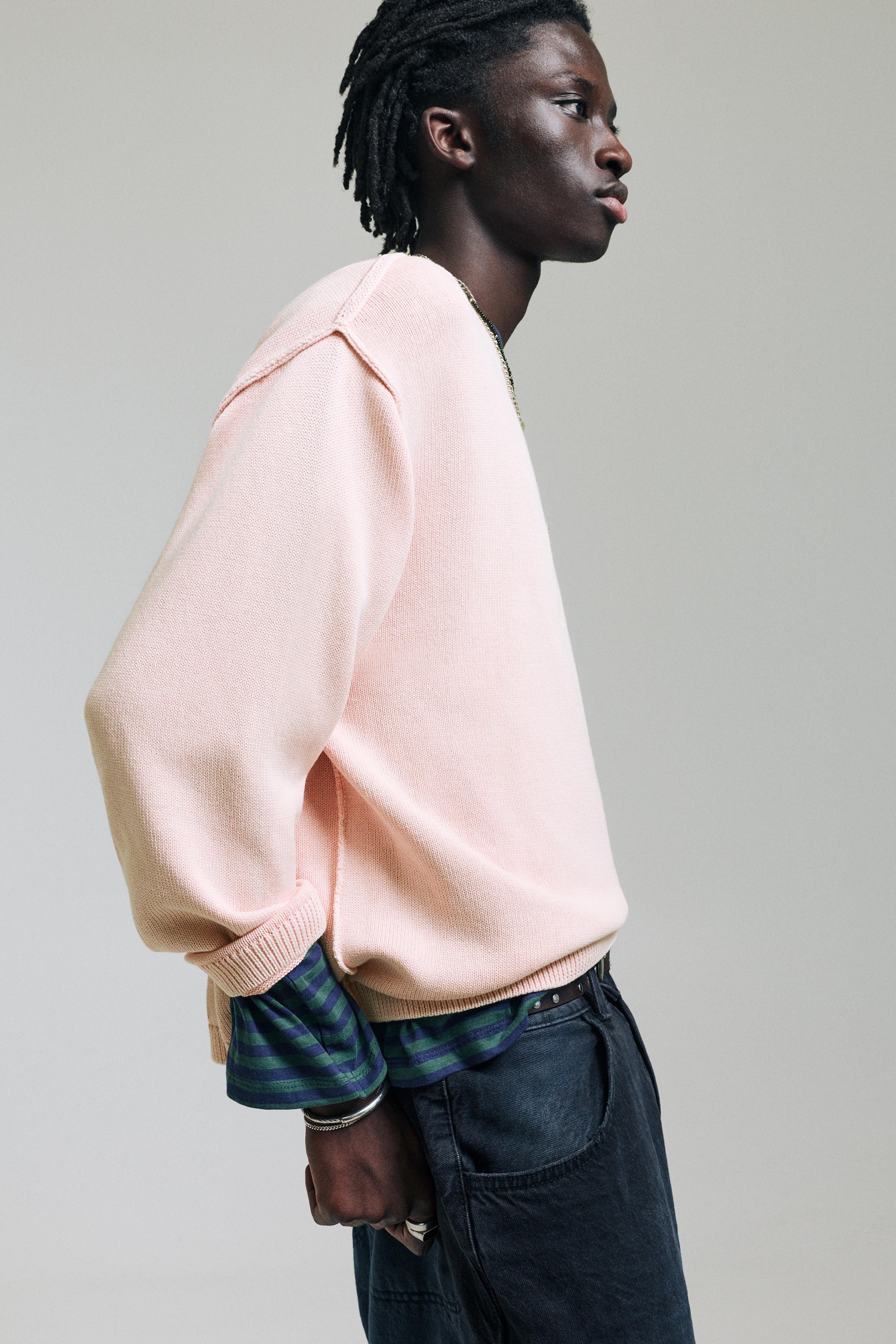 STWD Studio embroidered jumper — Pink