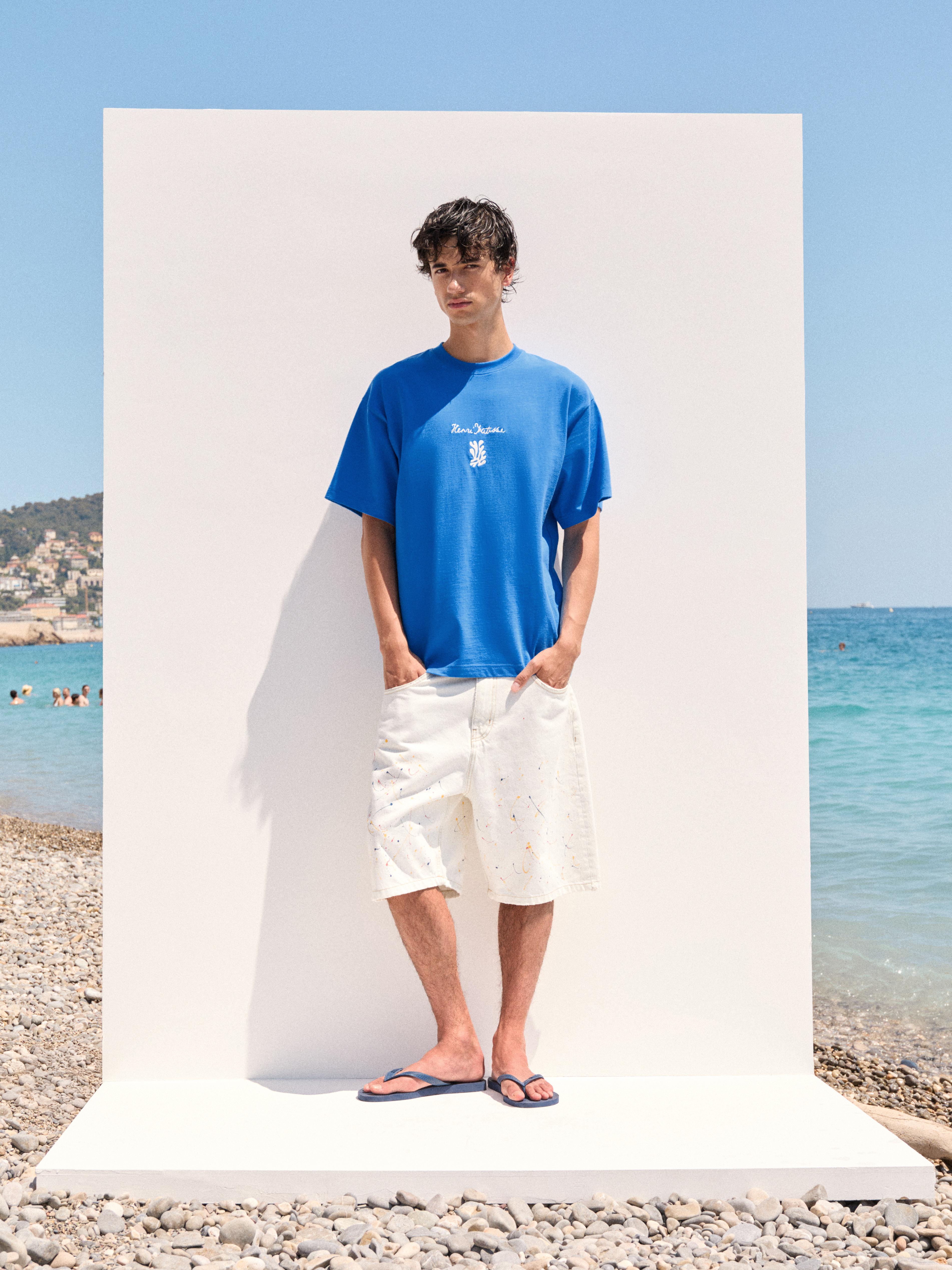 Blaues Henri-Matisse-T-Shirt