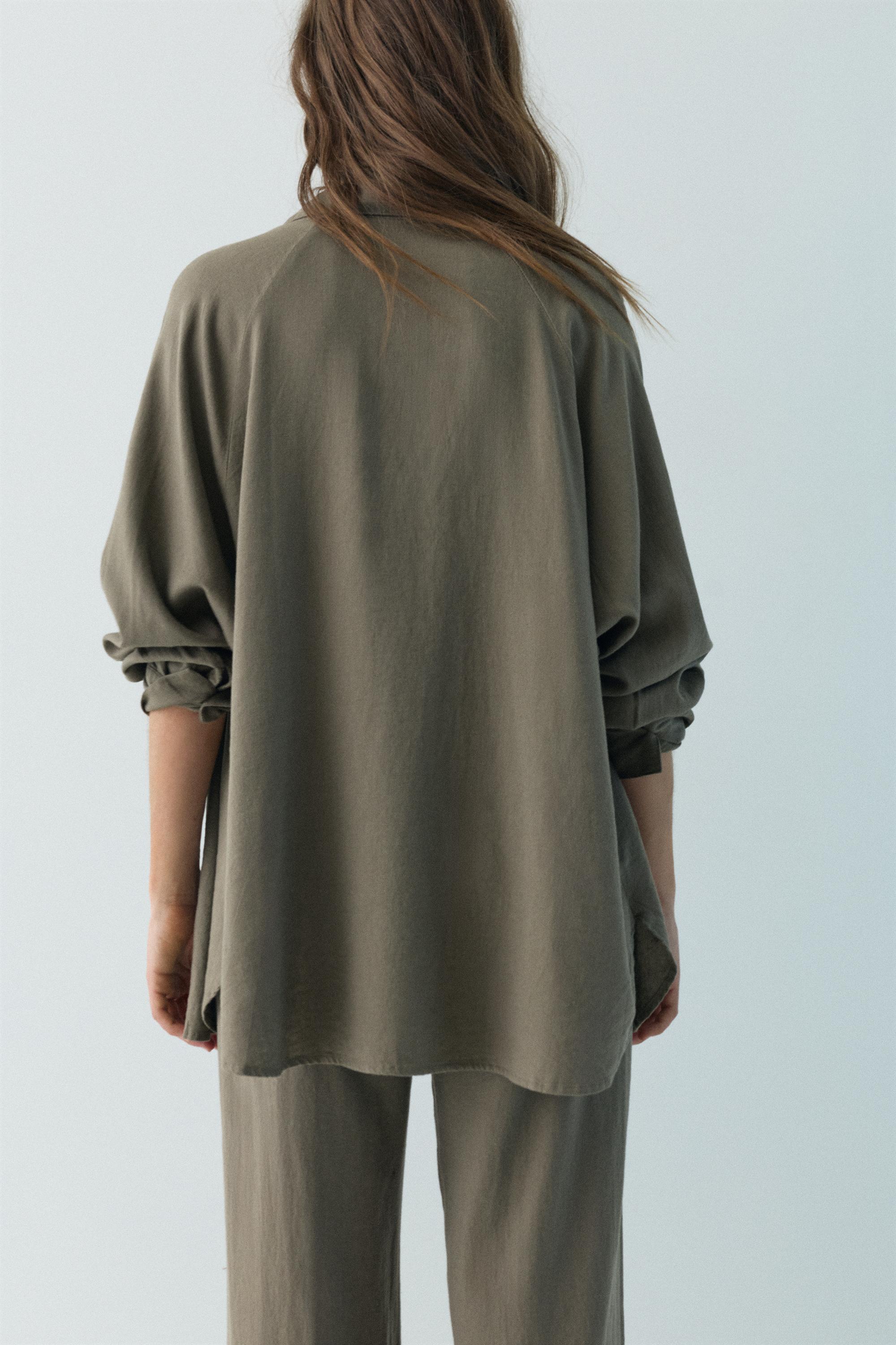 Ketenli rustik gömlek - Görsel 57