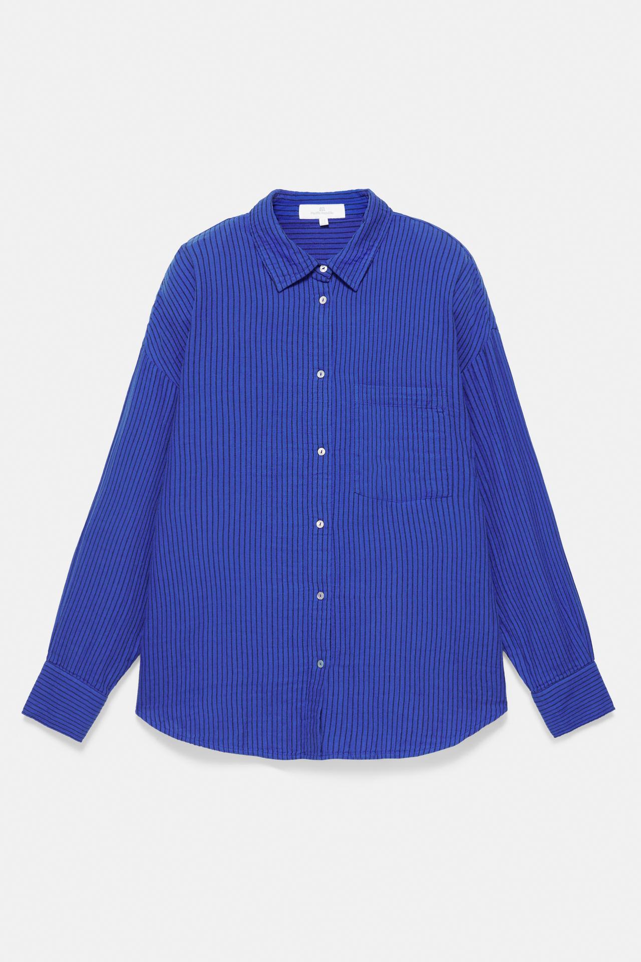 Striped rustic blue shirt — Indigo