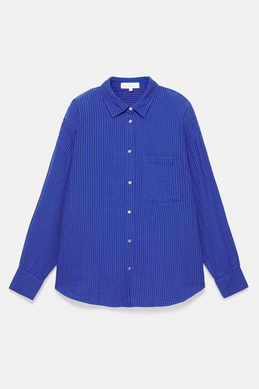 Striped rustic blue shirt — Indigo 6