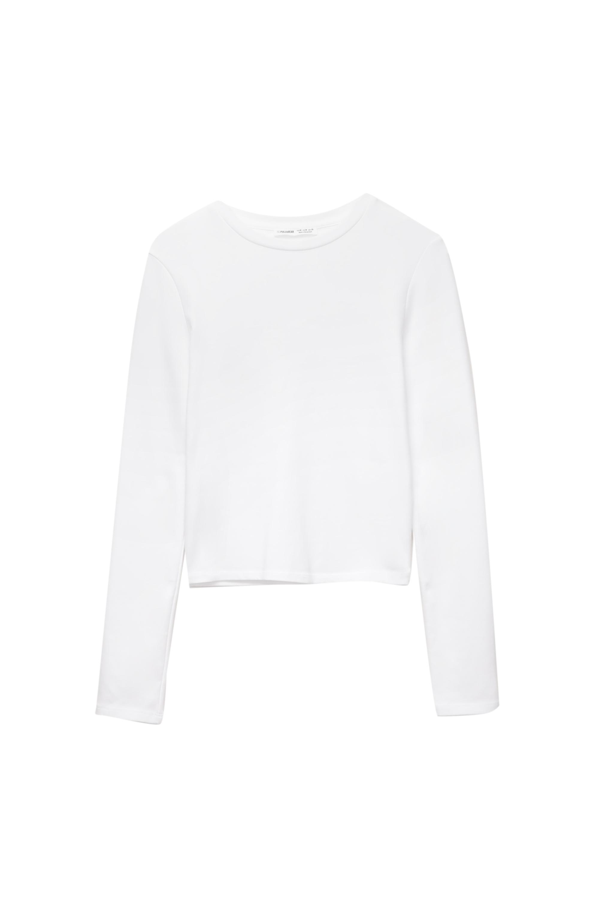 Vücuda oturan uzun kollu t-shirt - Görsel 65