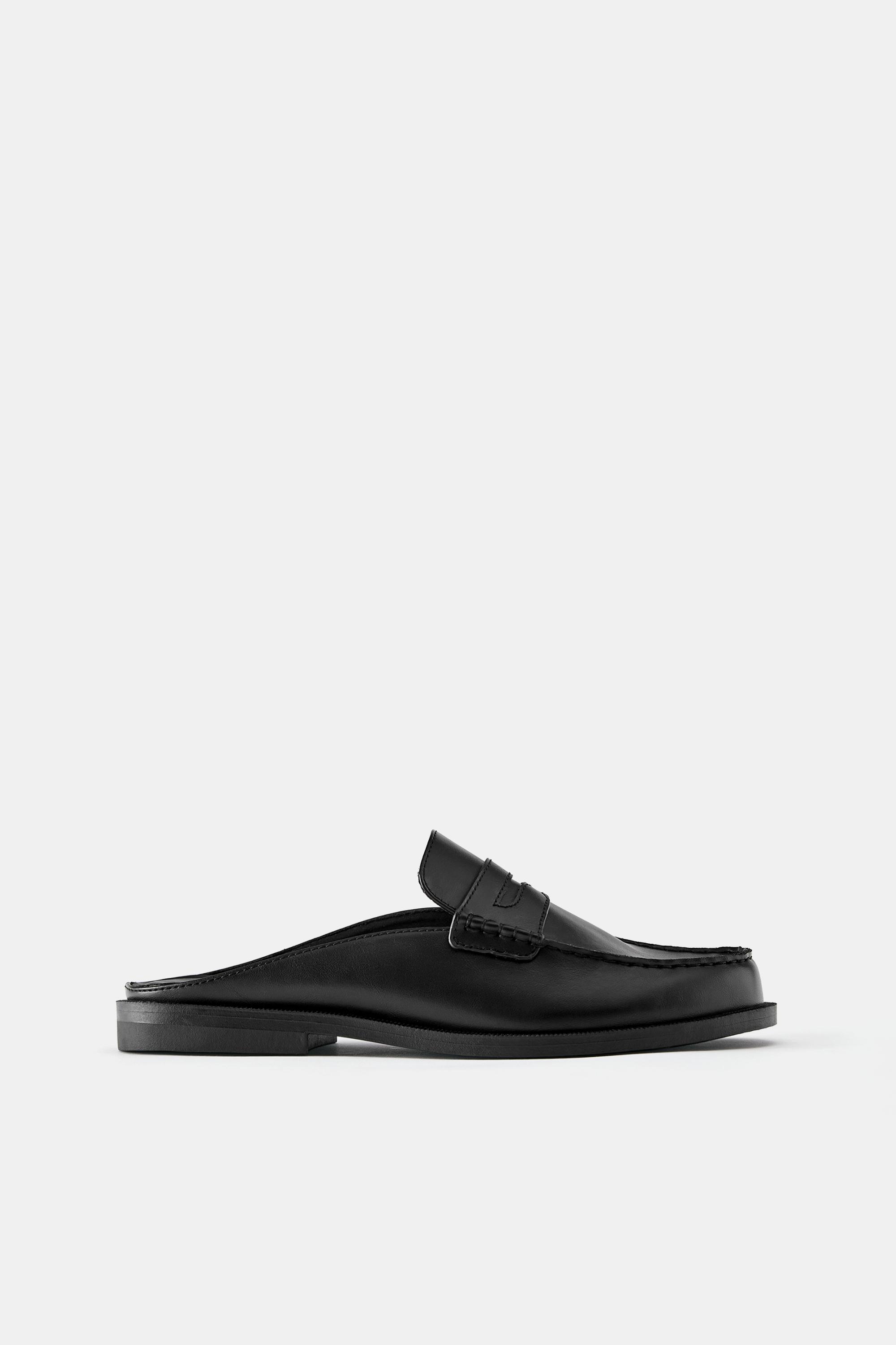 Slingback loafers — Black