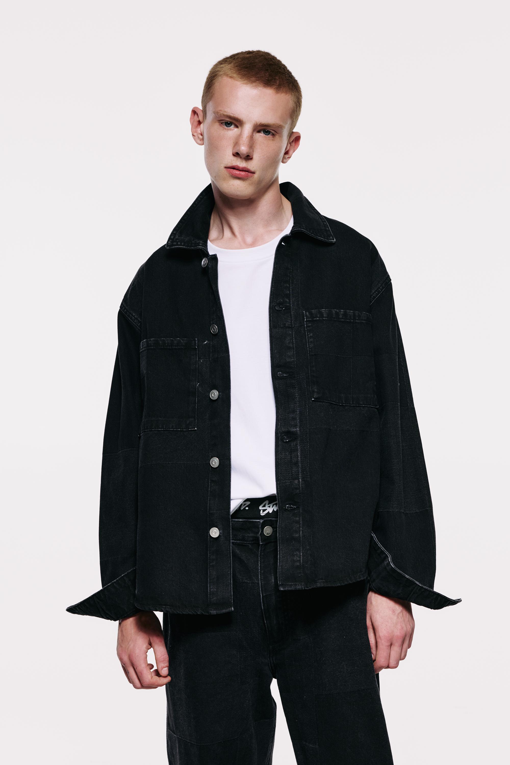 Sobrecamisa vaquera jacquard