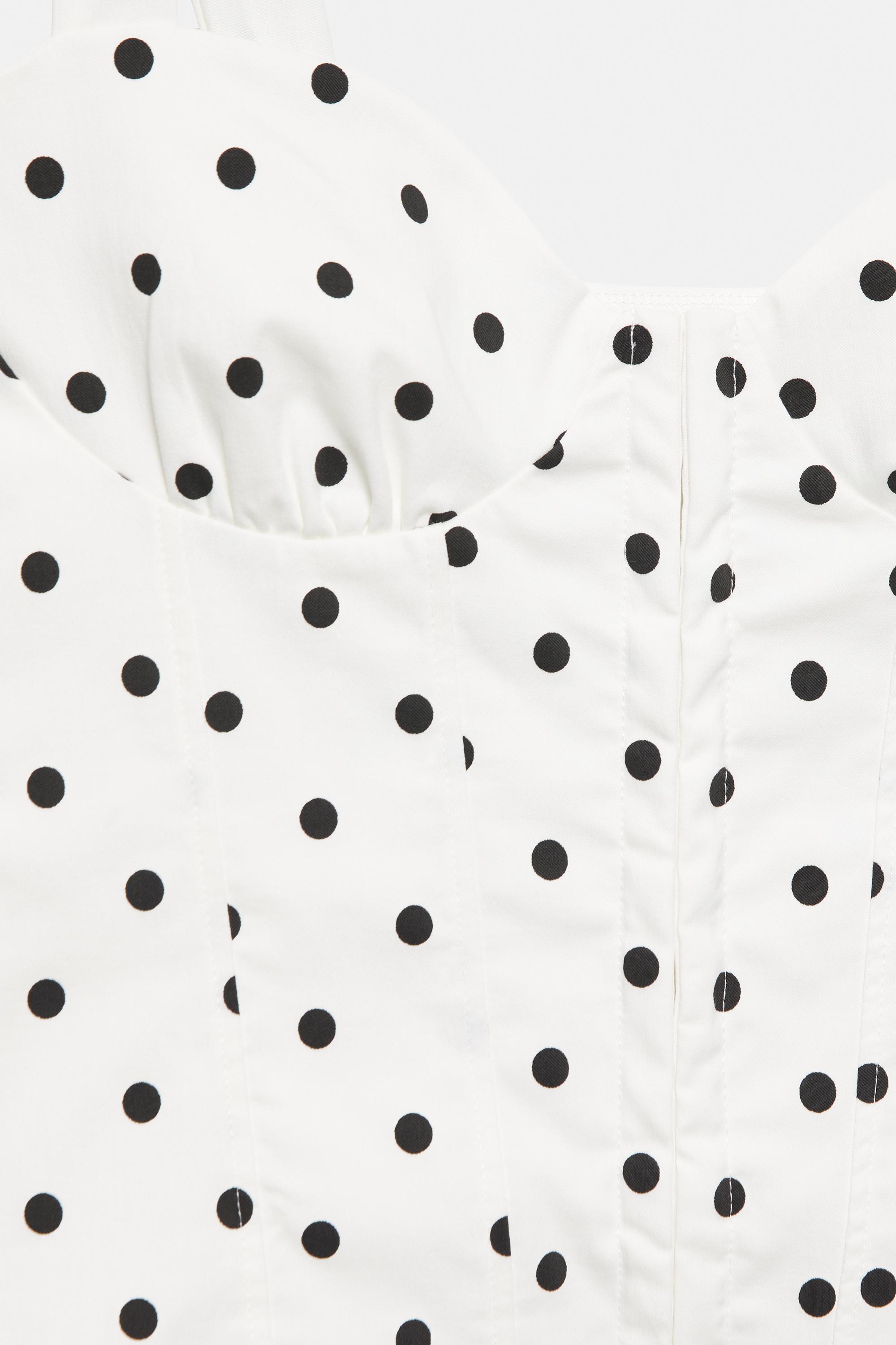 Strappy corsetry-inspired top — Print 1