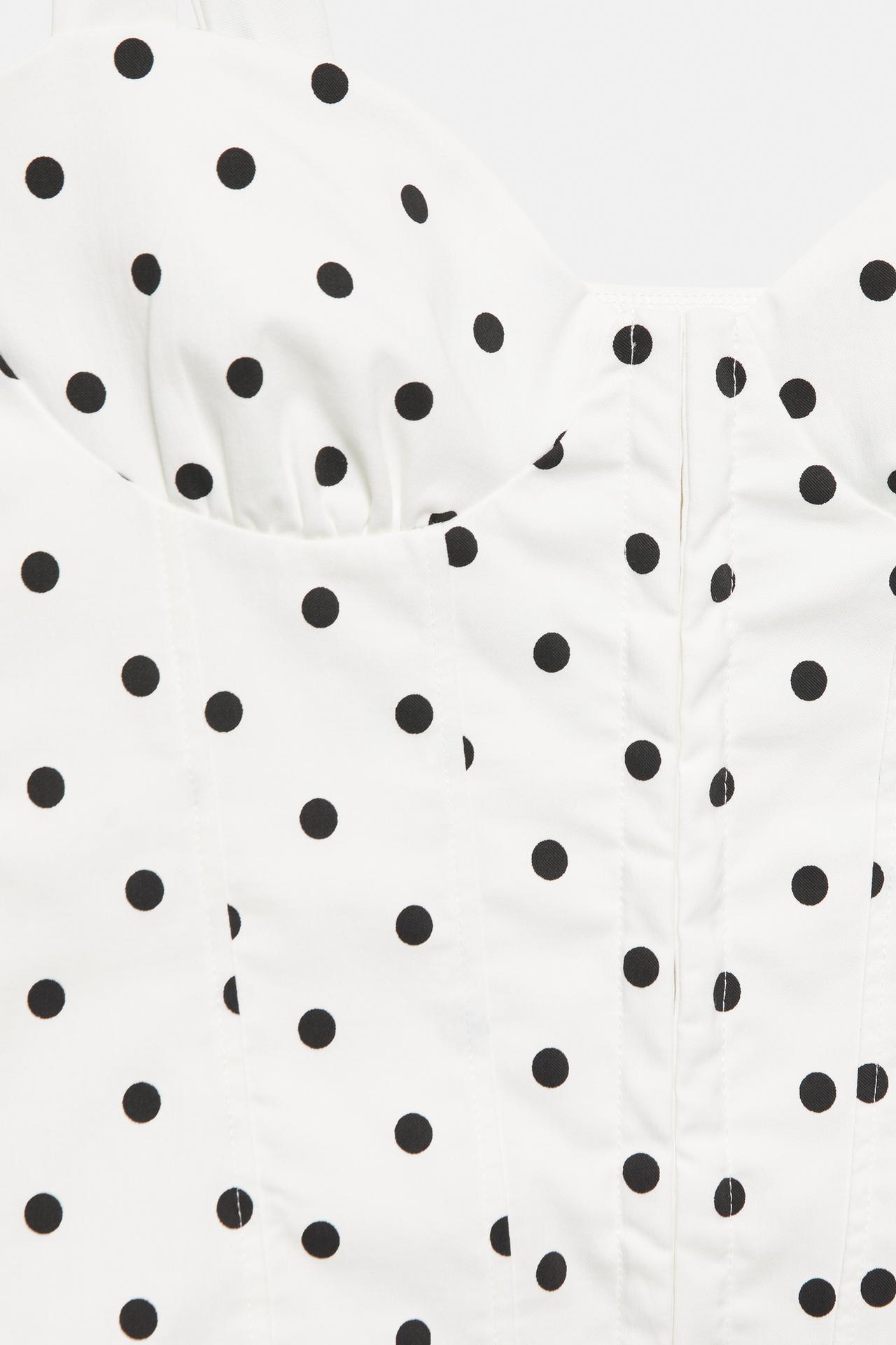 Strappy corsetry-inspired top — Print 1