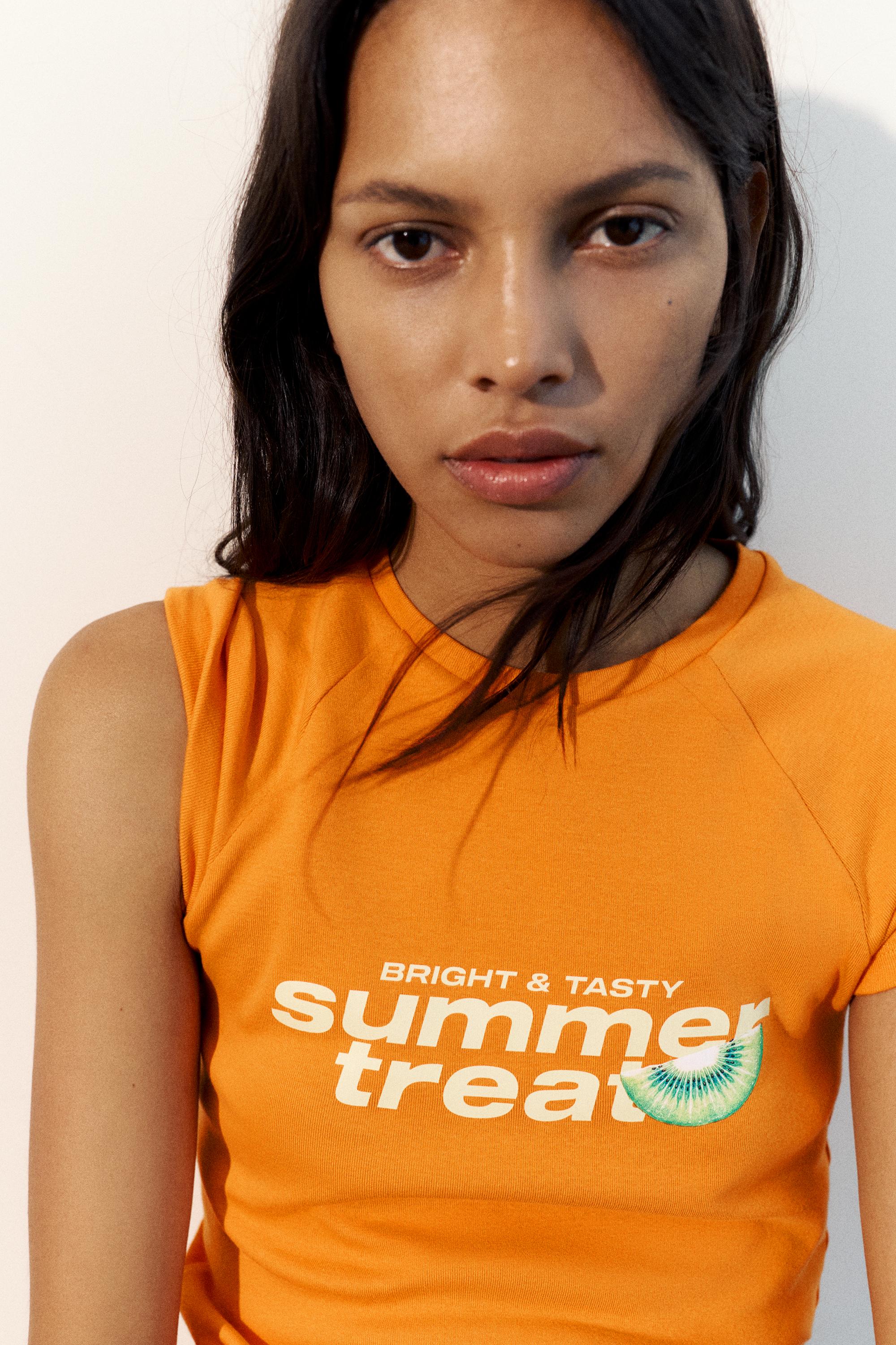 Fruit graphic T-shirt — Orange