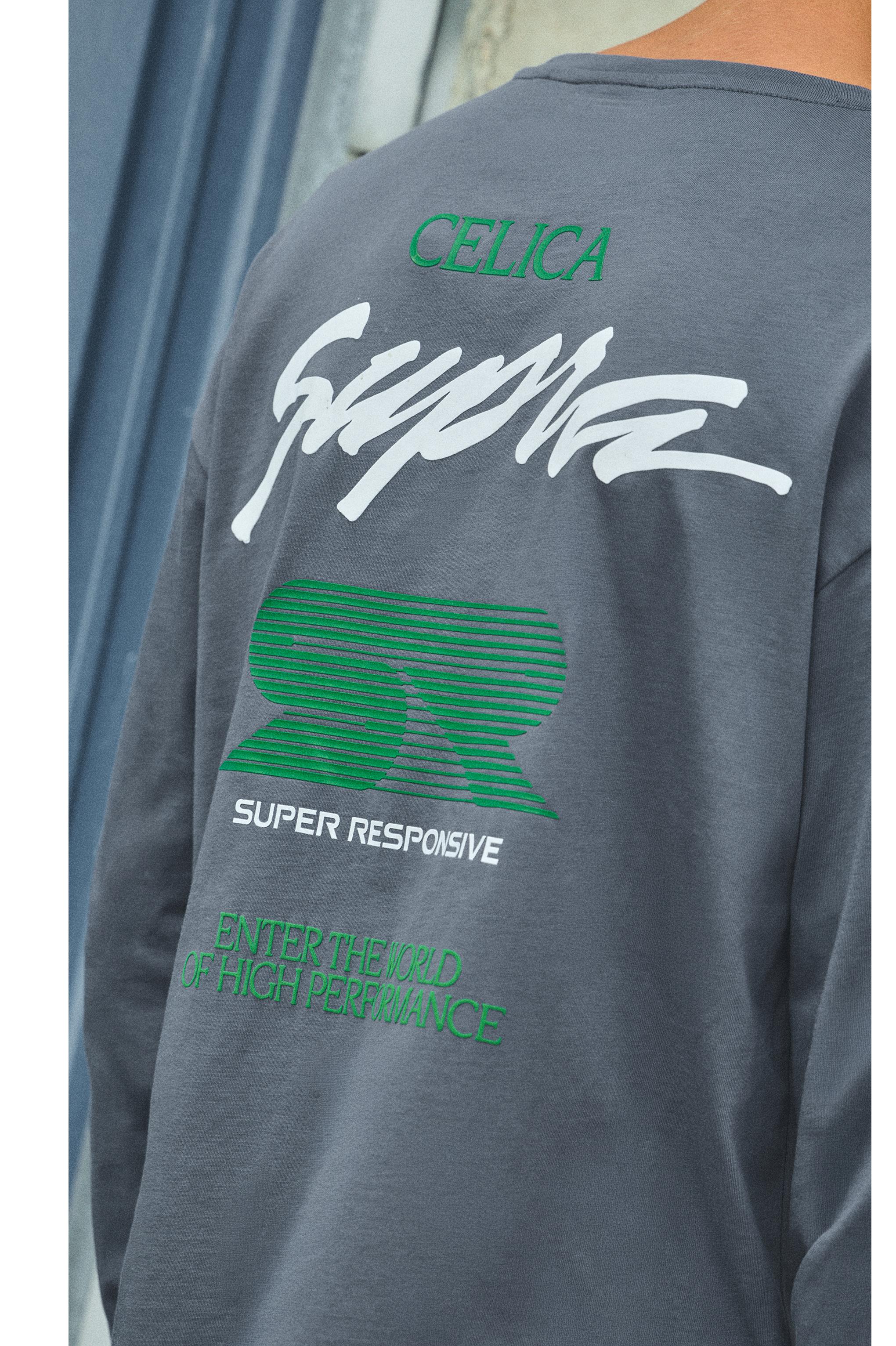 Toyota Celica long sleeve T-shirt — Dark anthracite