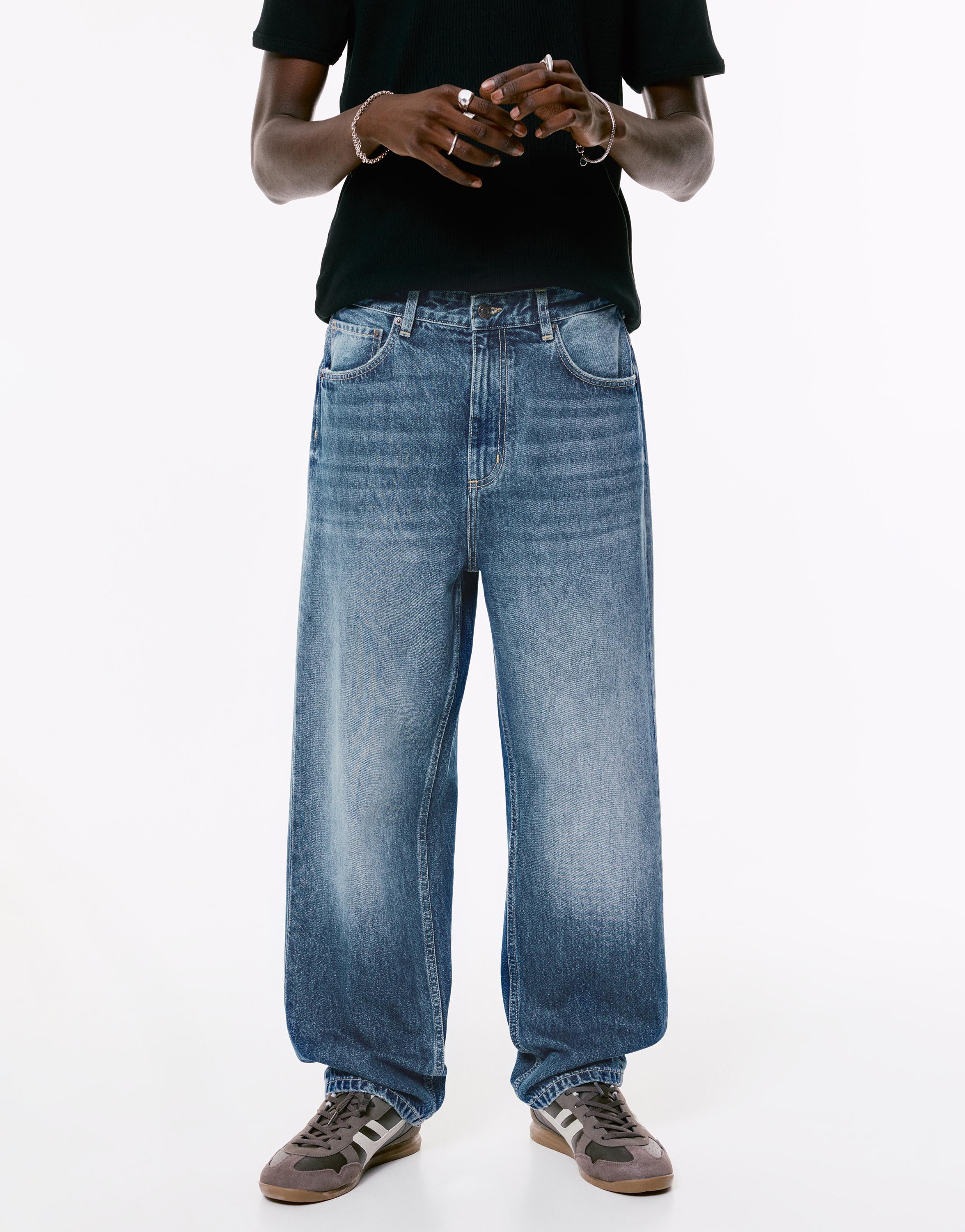 Baggy jeans — Medium blue
