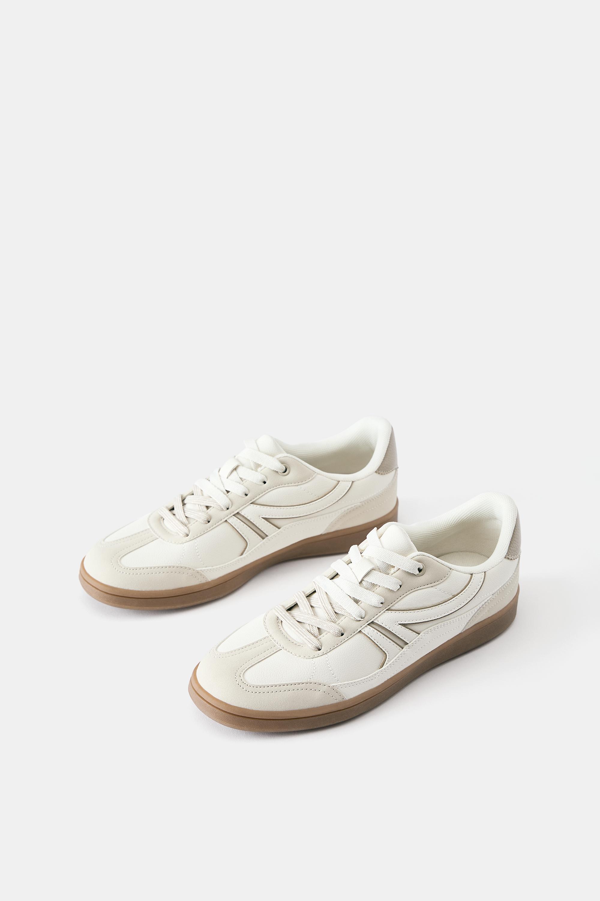 Retro trainers — Ecru