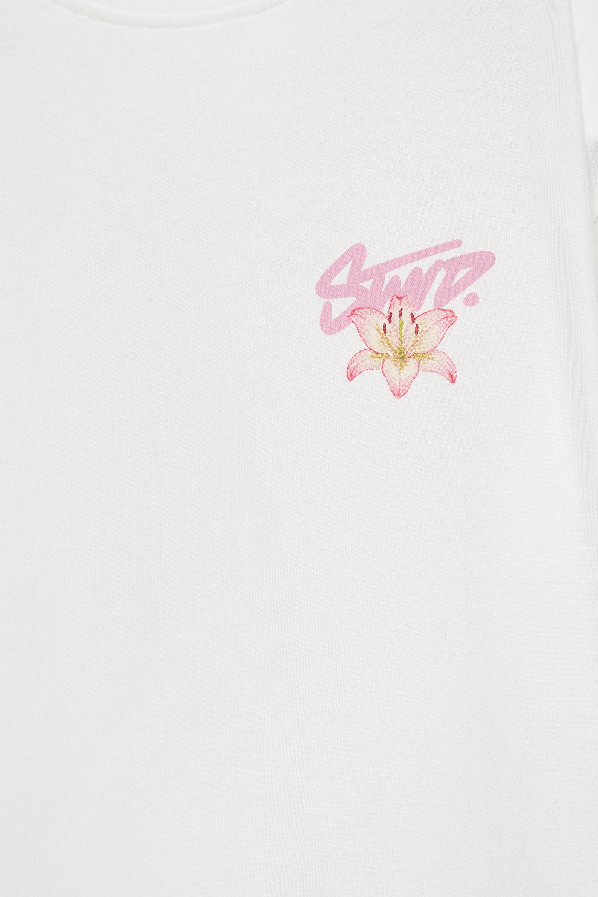 Floral T-shirt — White