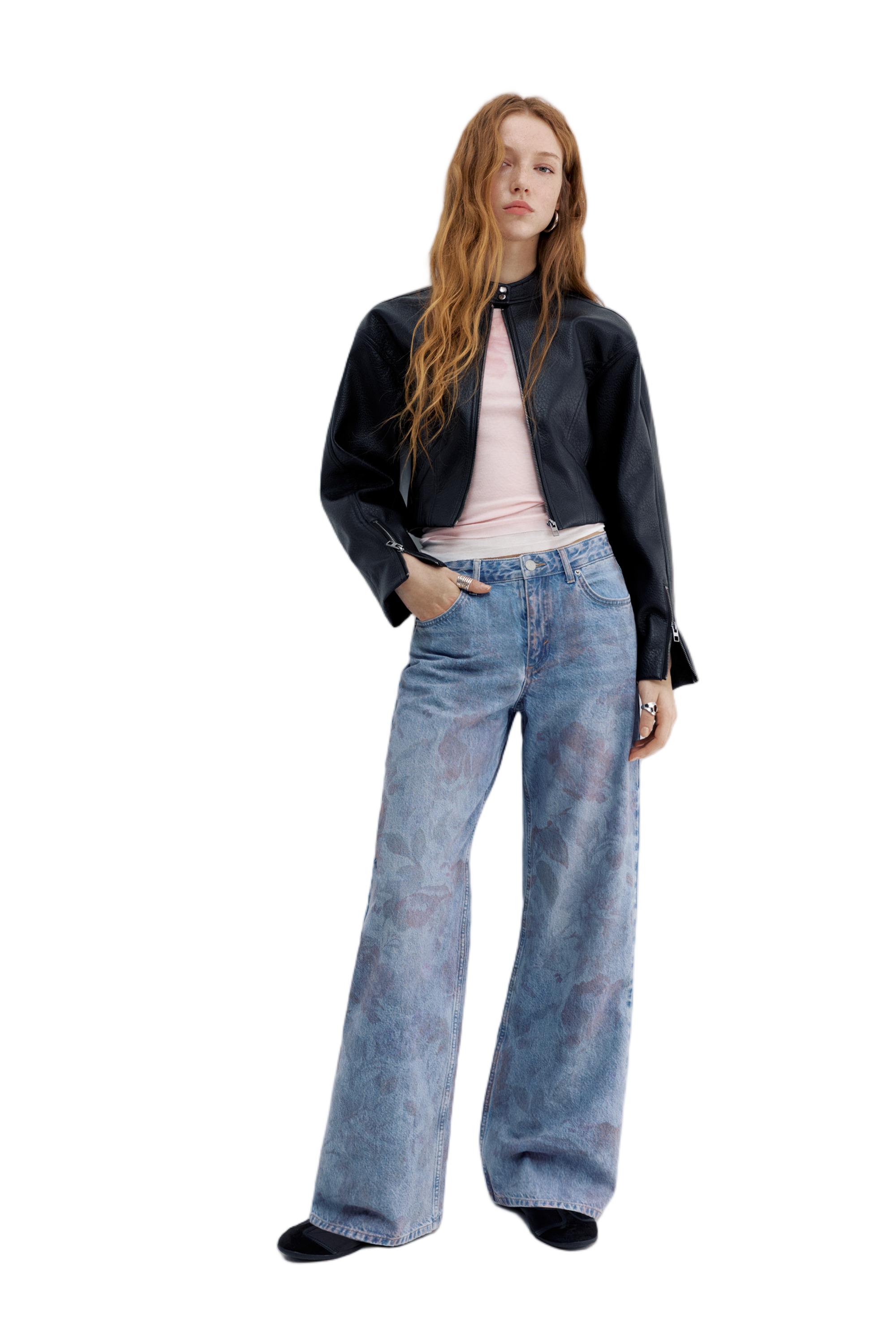 Çiçekli baggy jean - Görsel 22