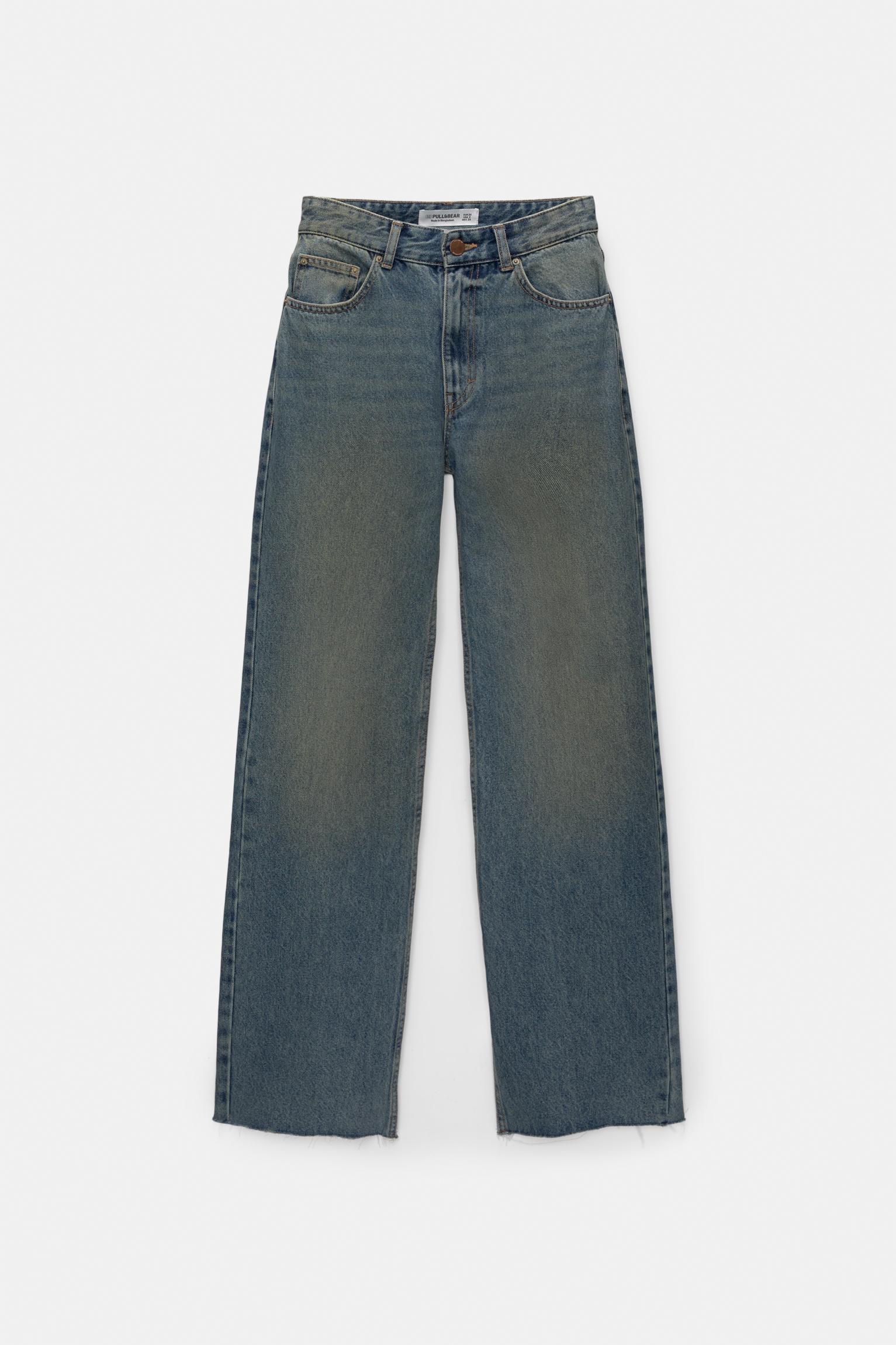 Straight leg high waist jeans PULL BEAR