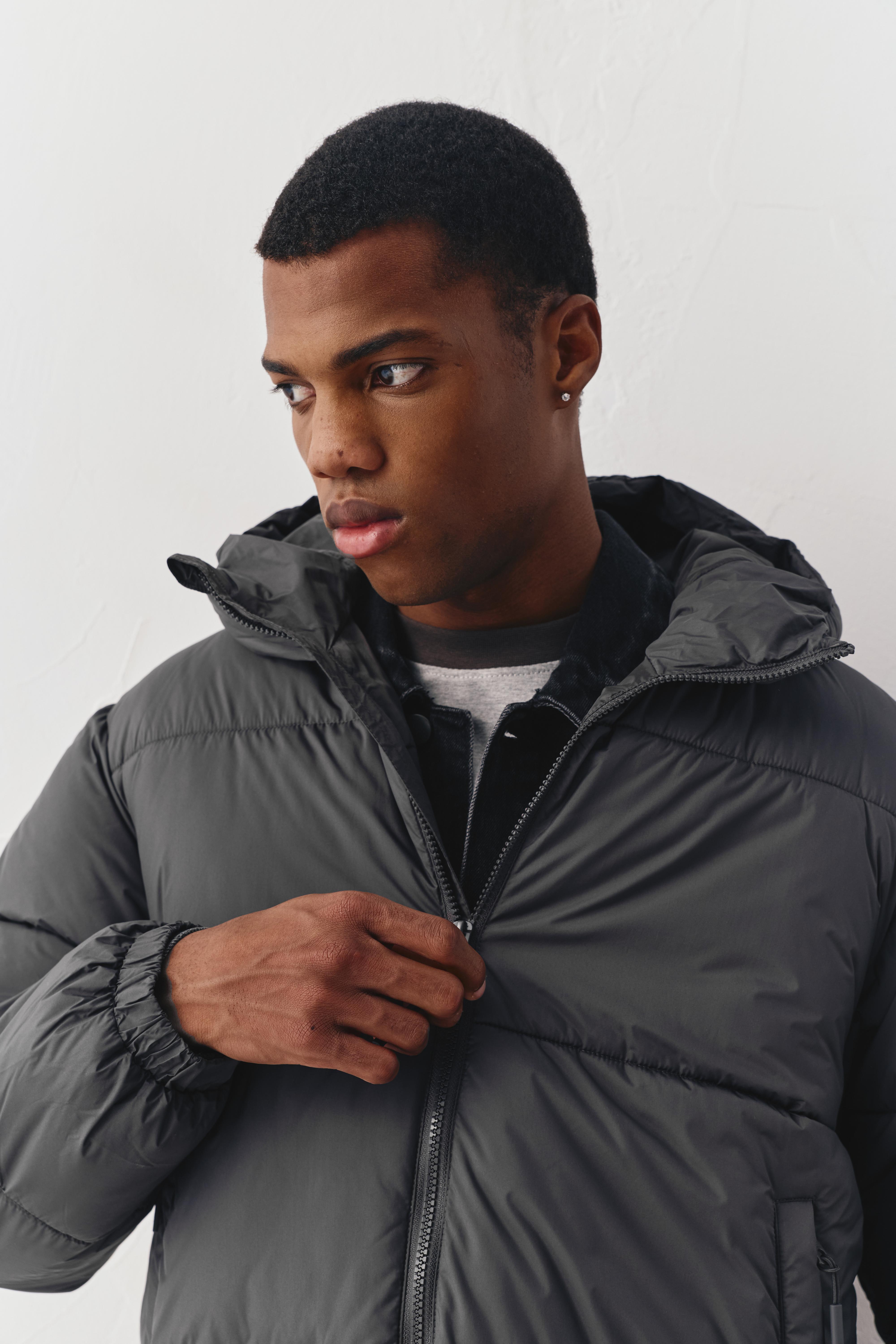 Kapüşonlu Dolgulu Ceket - Görsel 50