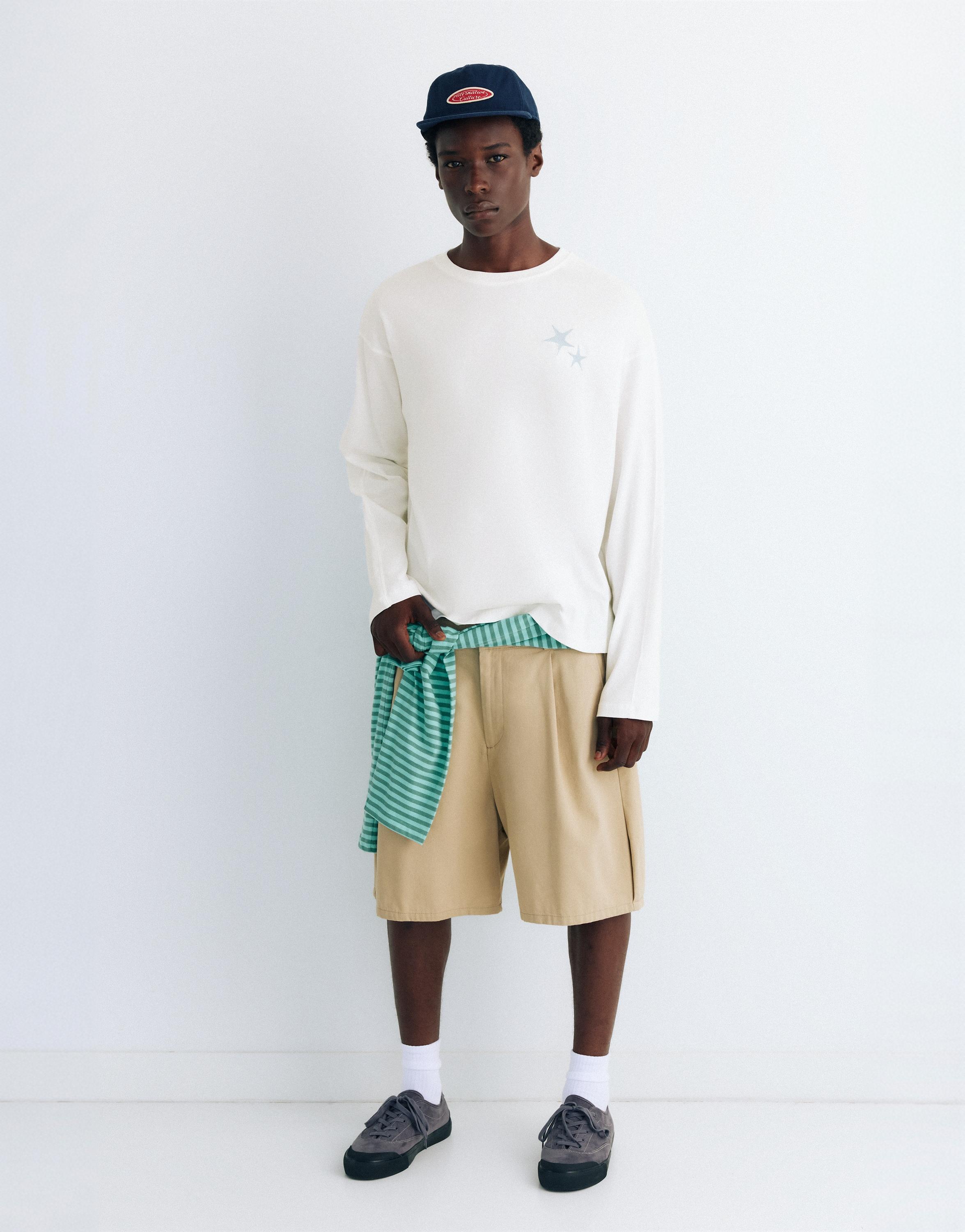STWD boxy star T-shirt — Off white