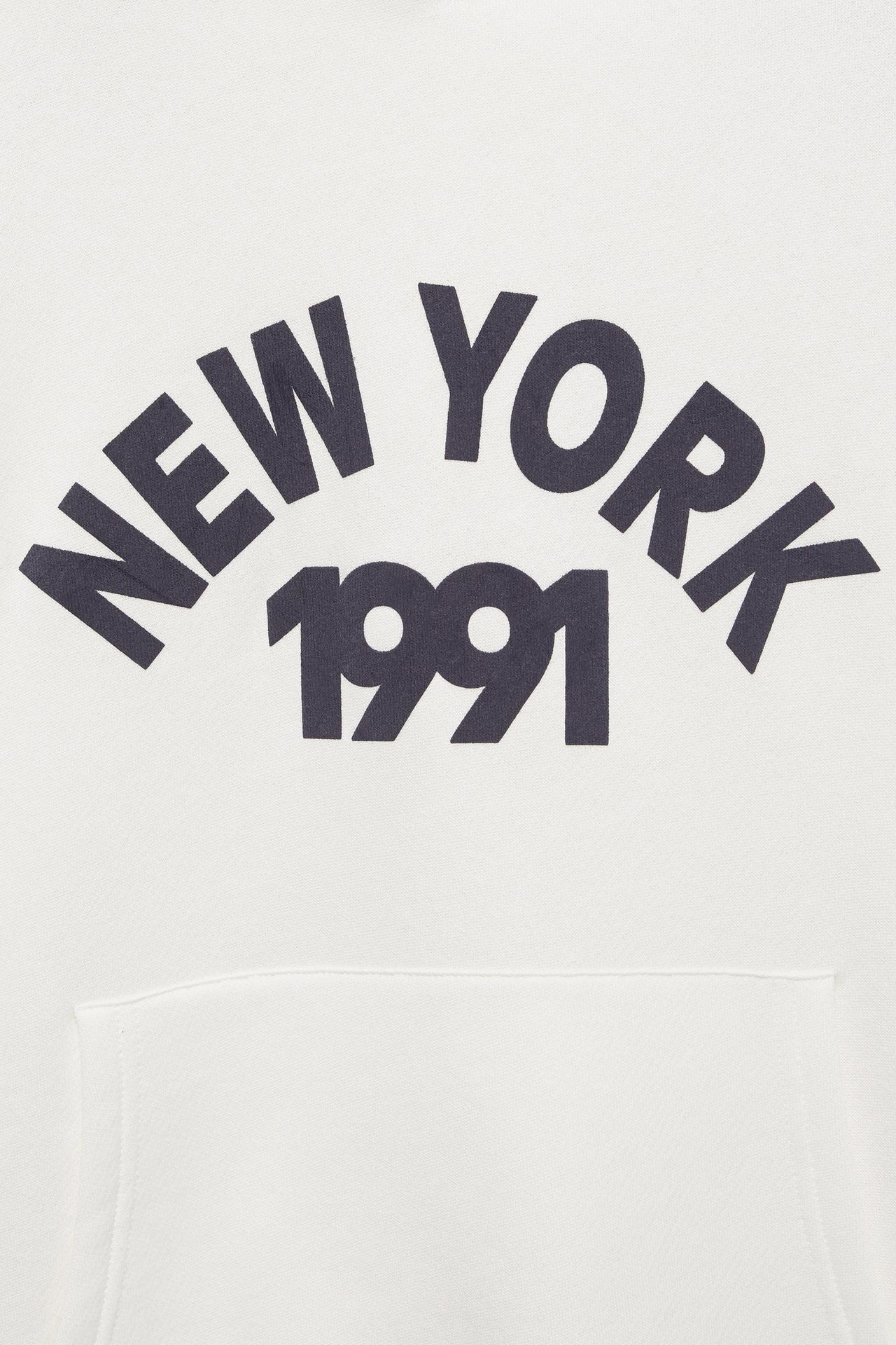 New York hooded sweatshirt — Ice