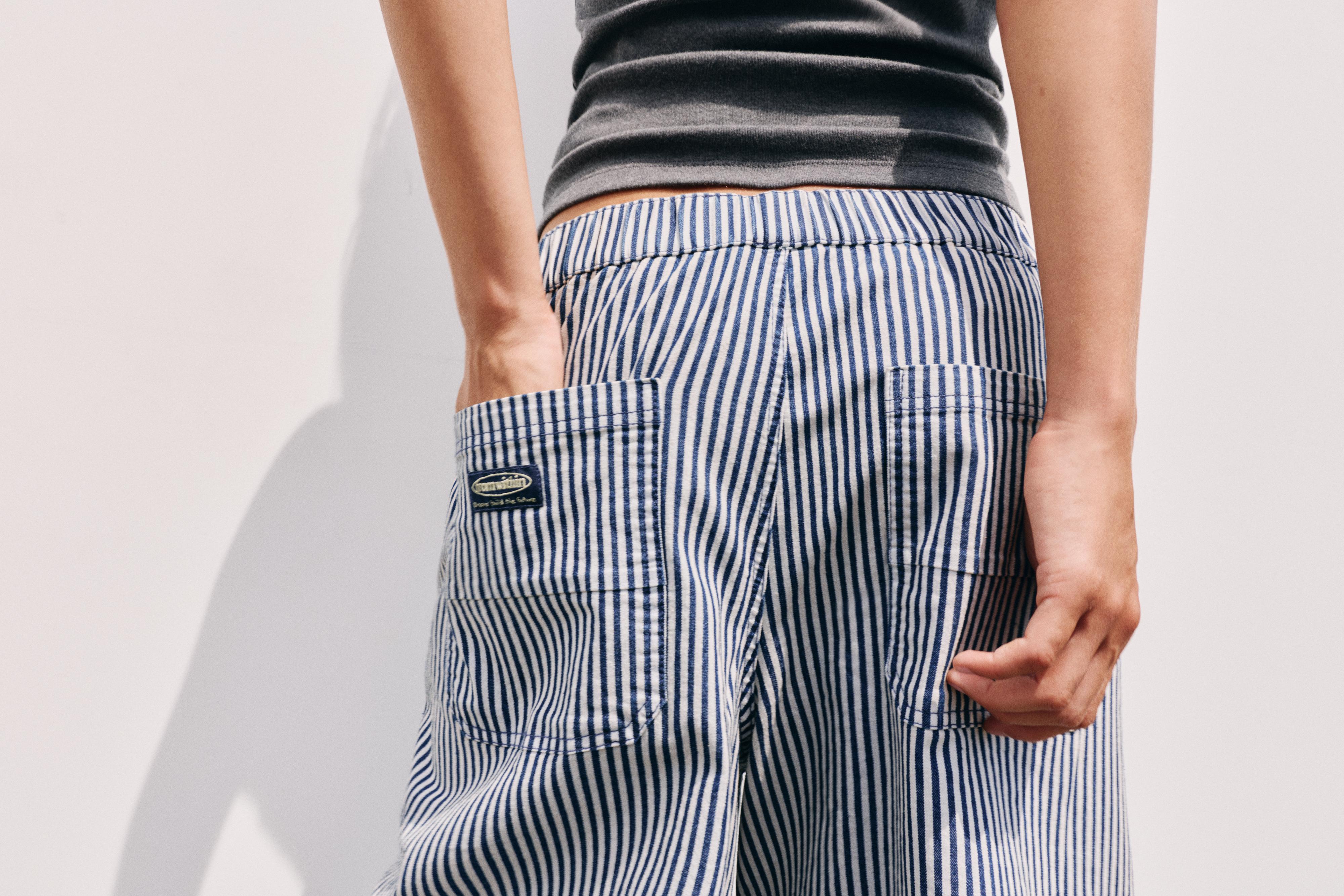 Barrel trousers — Navy