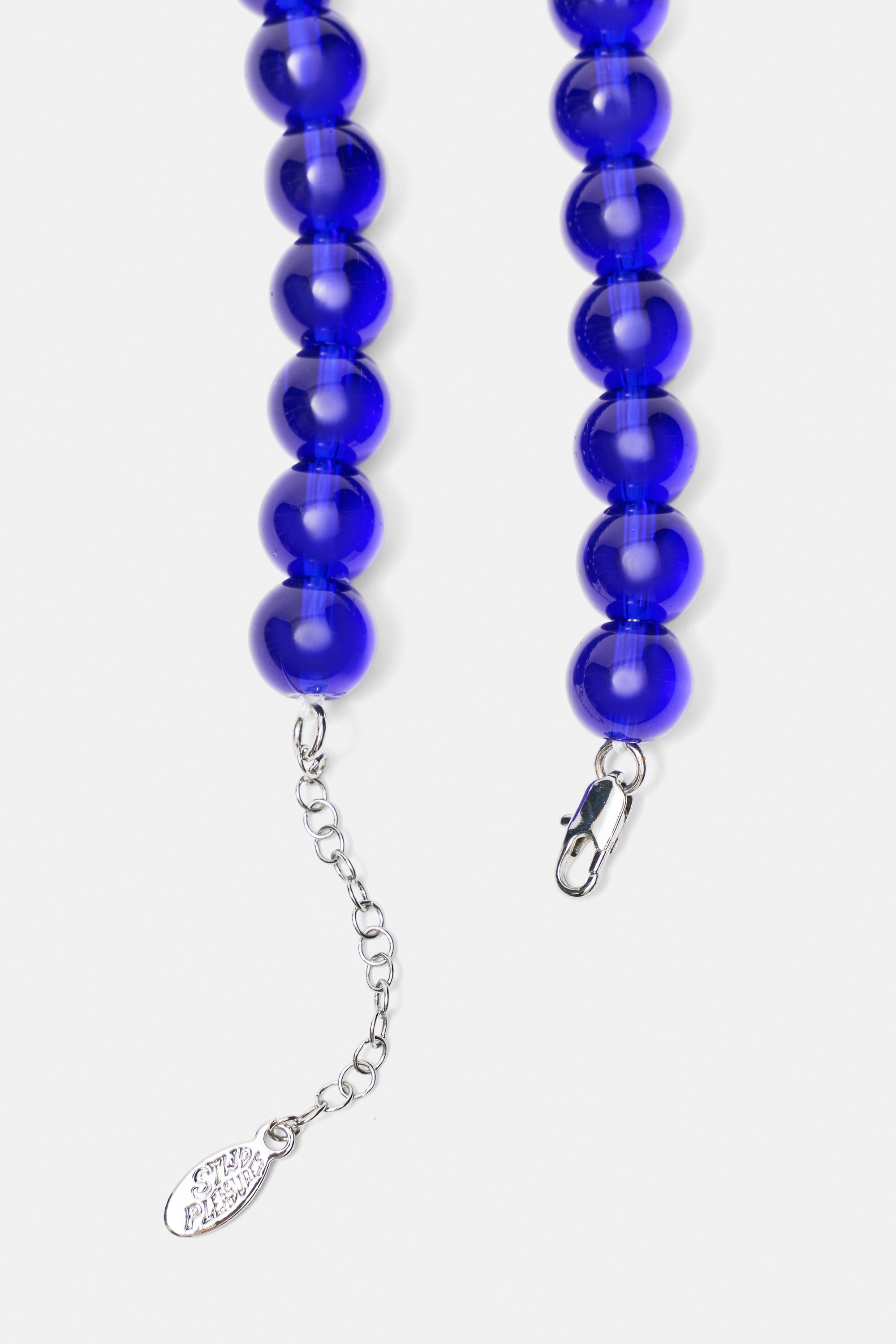 Pleasures x STWD bead necklace — Blue