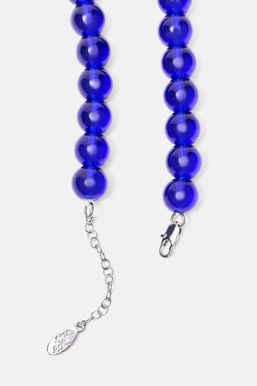 Pleasures x STWD bead necklace — Blue 4