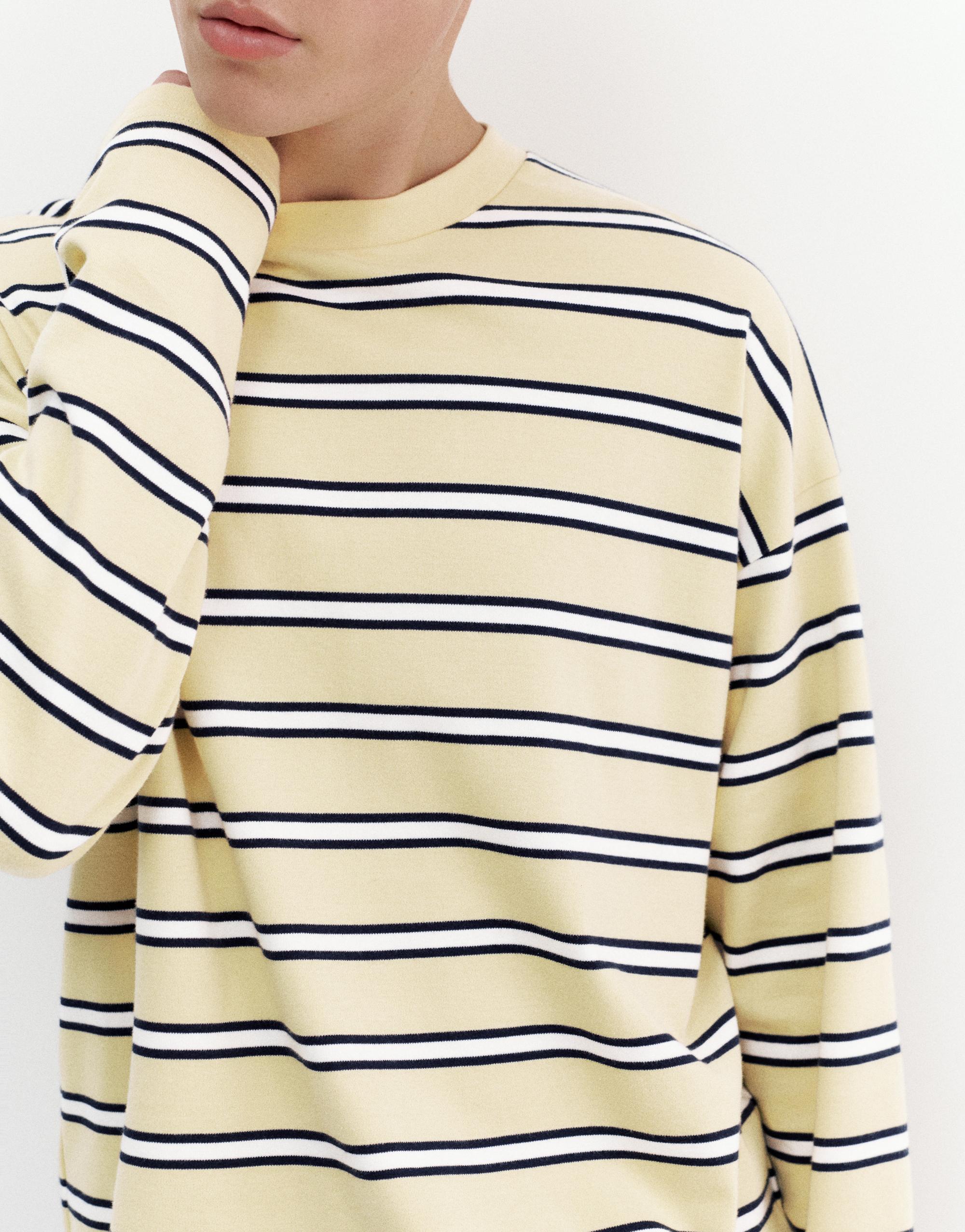 Uzun kollu çizgili t-shirt - Görsel 21