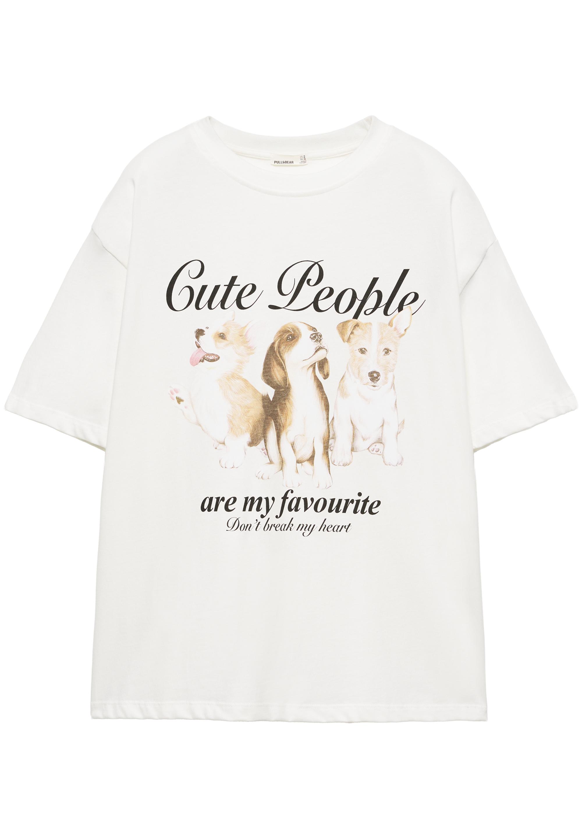 Puppy graphic T-shirt — Ice