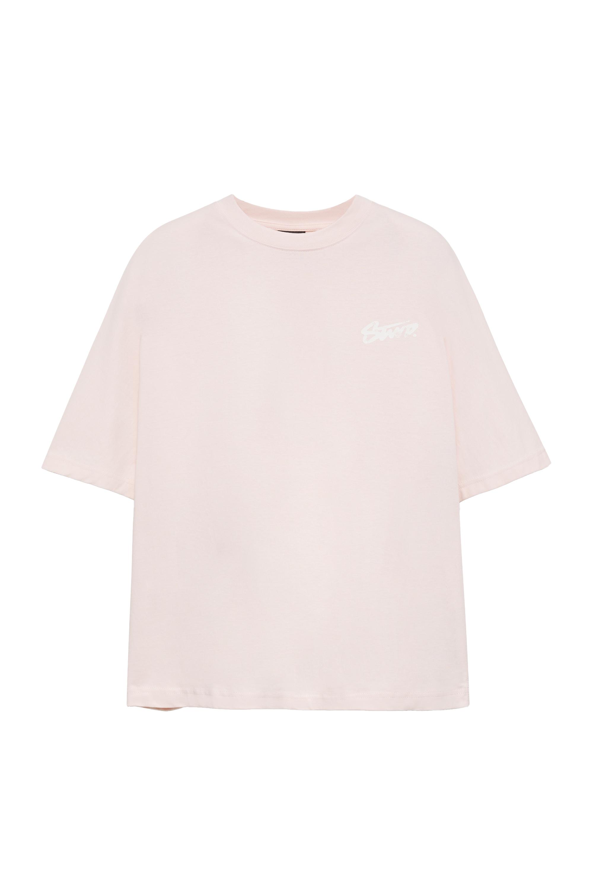 Pull&Bear STWD graffiti logolu tişört görsel 3