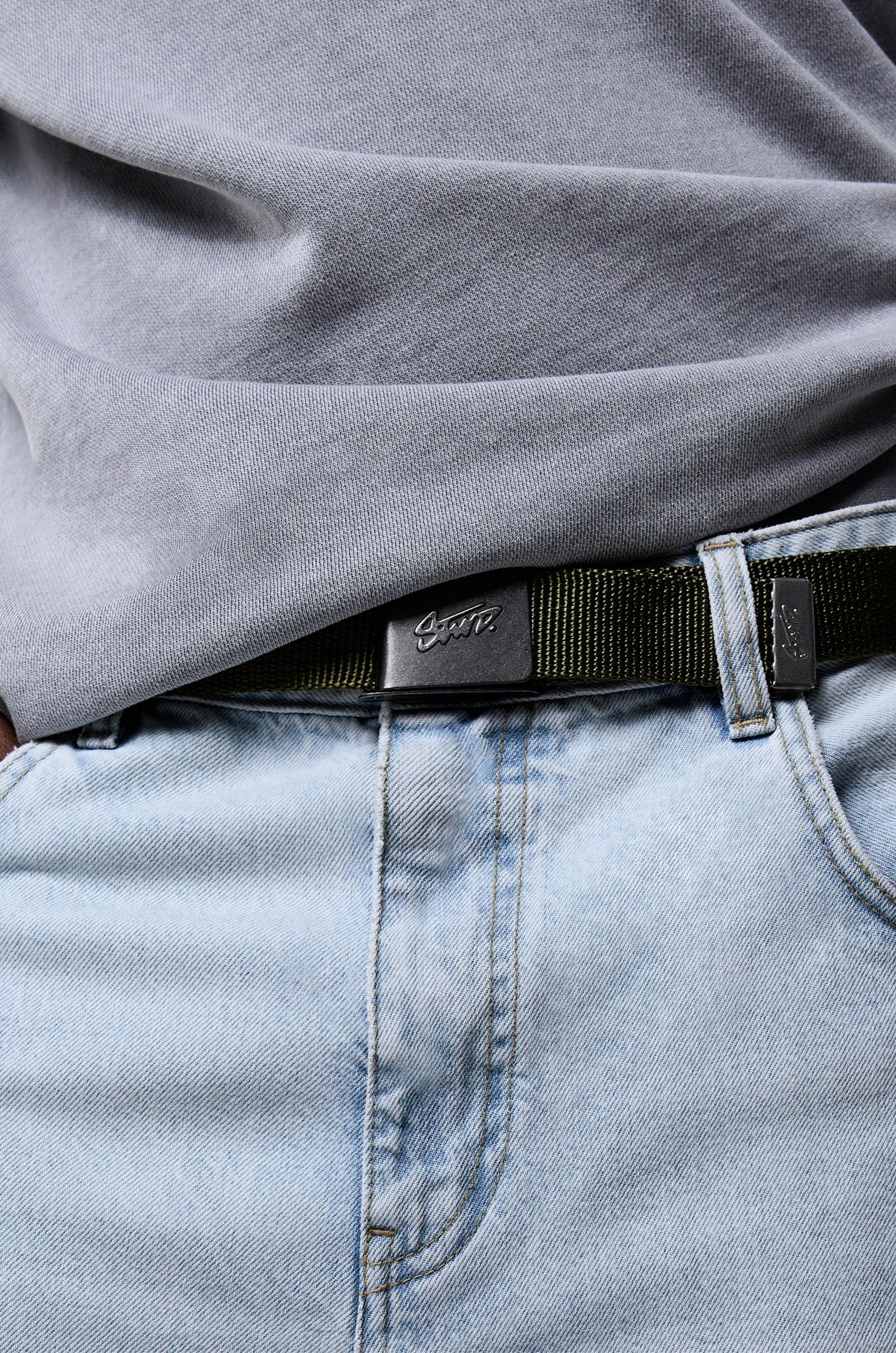 Fabric belt with black STWD buckle — Black