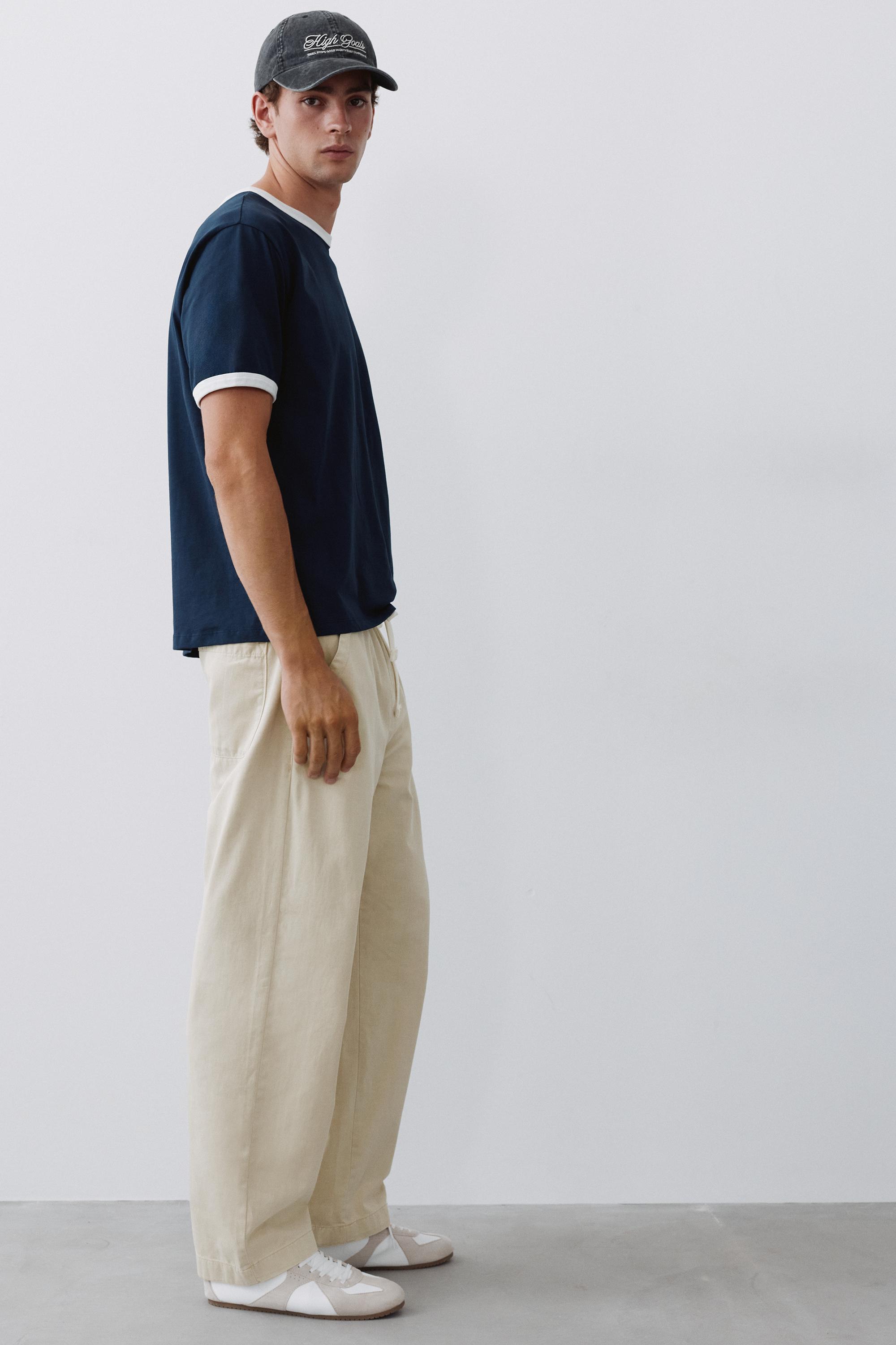 Baggy jogger pants — Off white