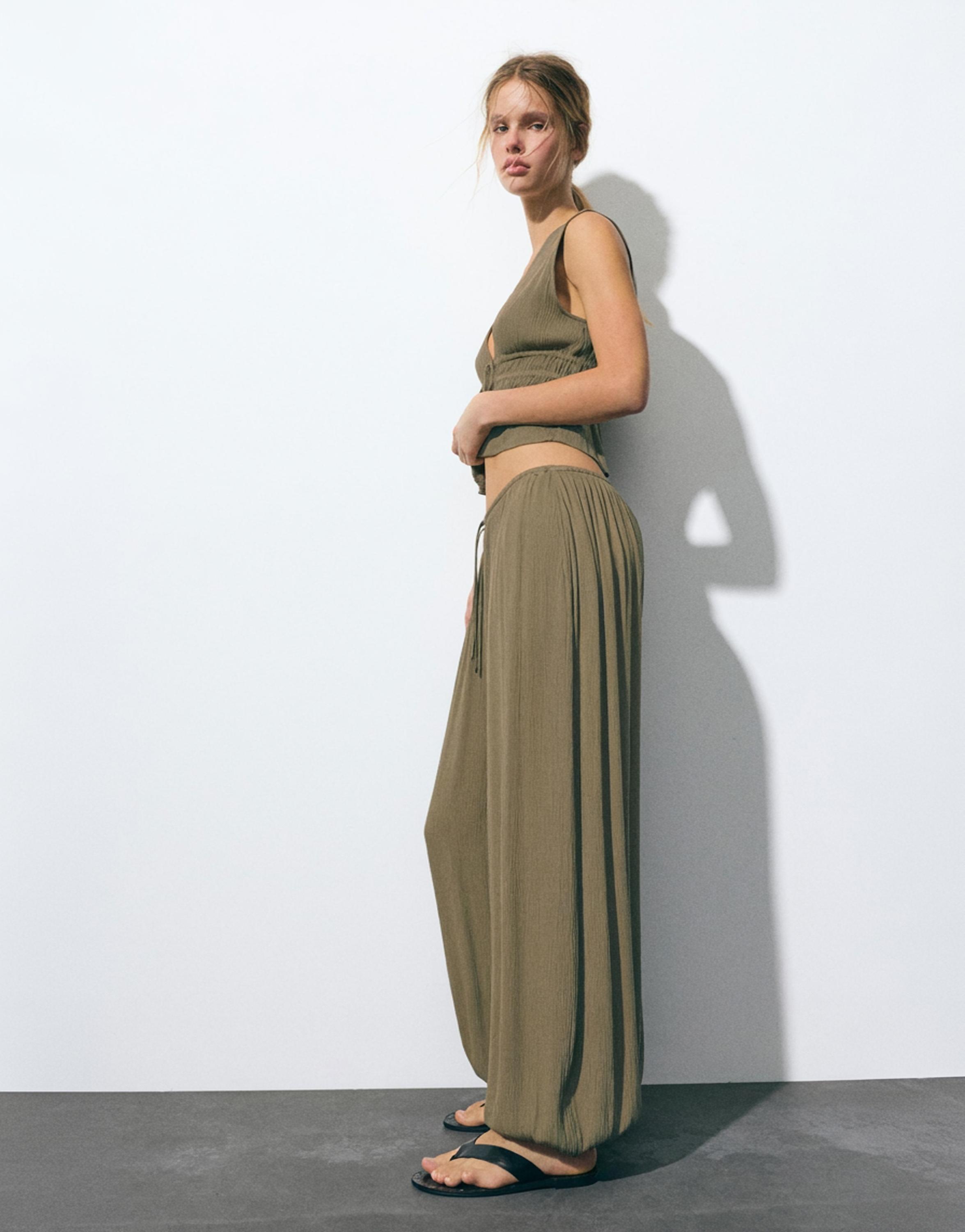 Bambula şalvar pantolon - Görsel 29