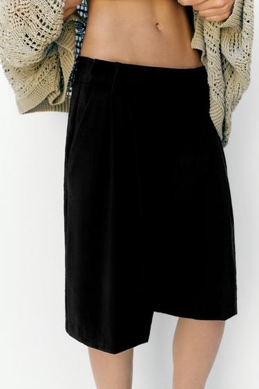 Smart Bermuda shorts with pleats — Black 4
