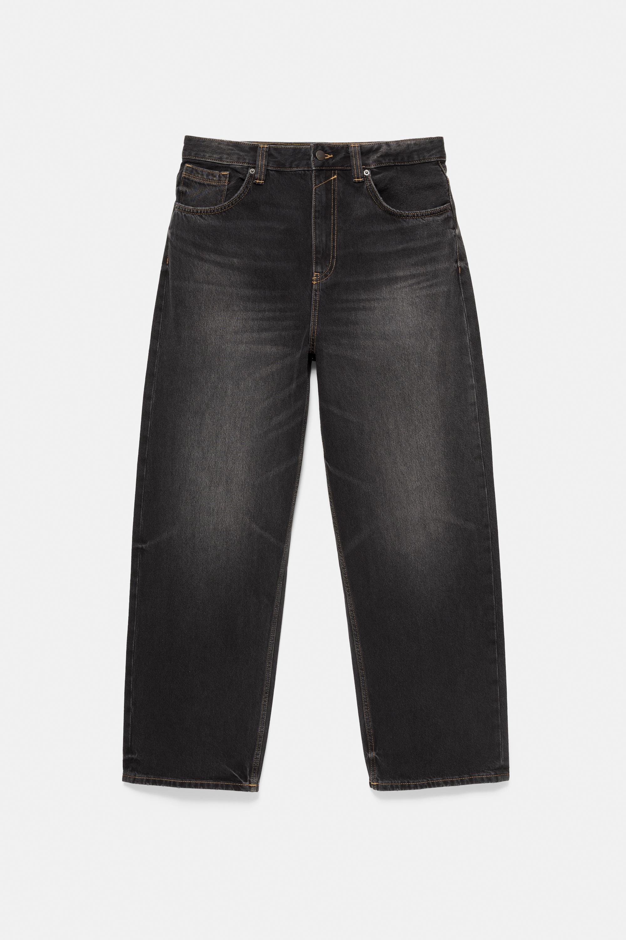 Relaxed baggy jeans — Faded black