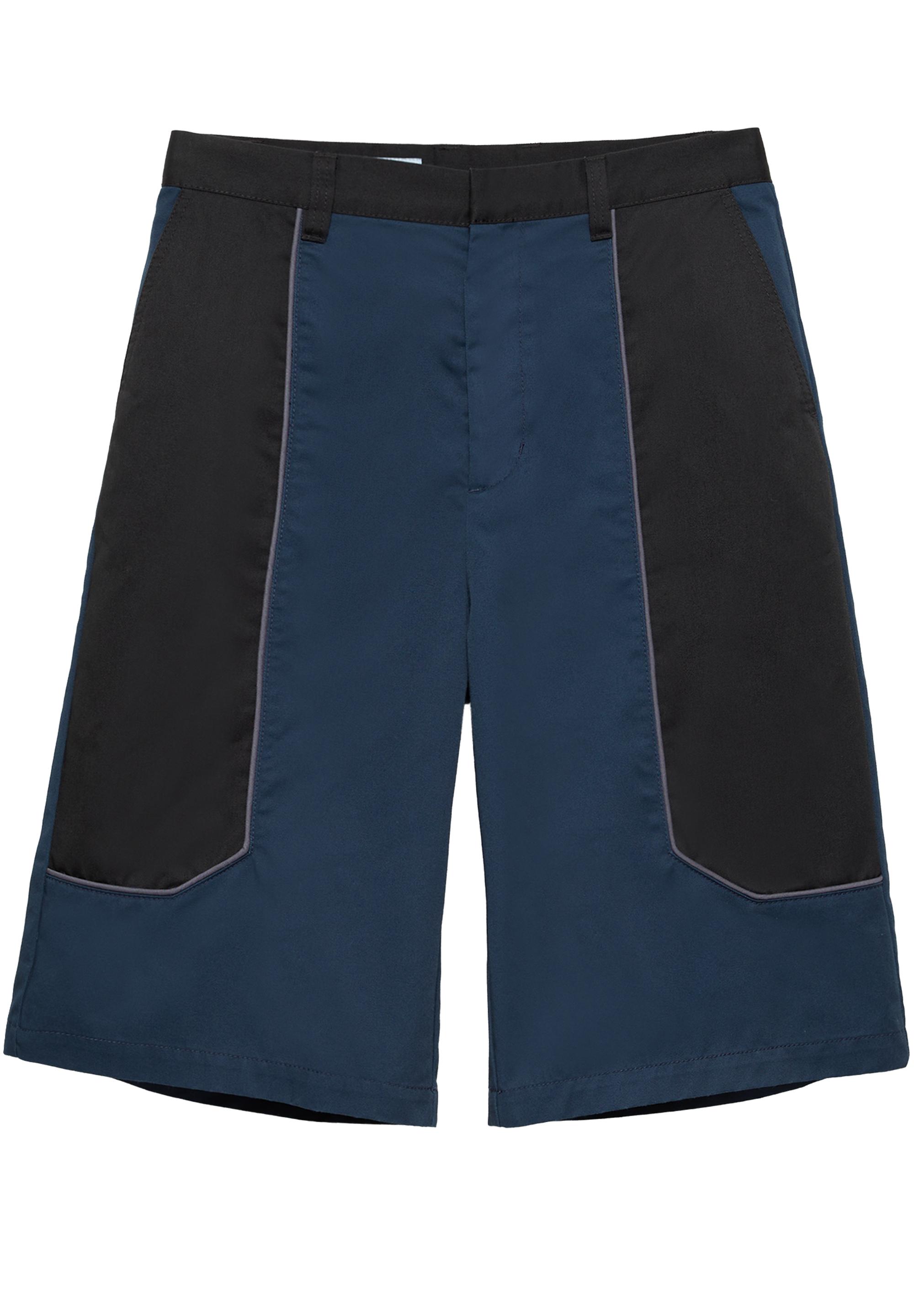 Pleasures x STWD panelled Bermuda shorts — Dark navy (alternate view)