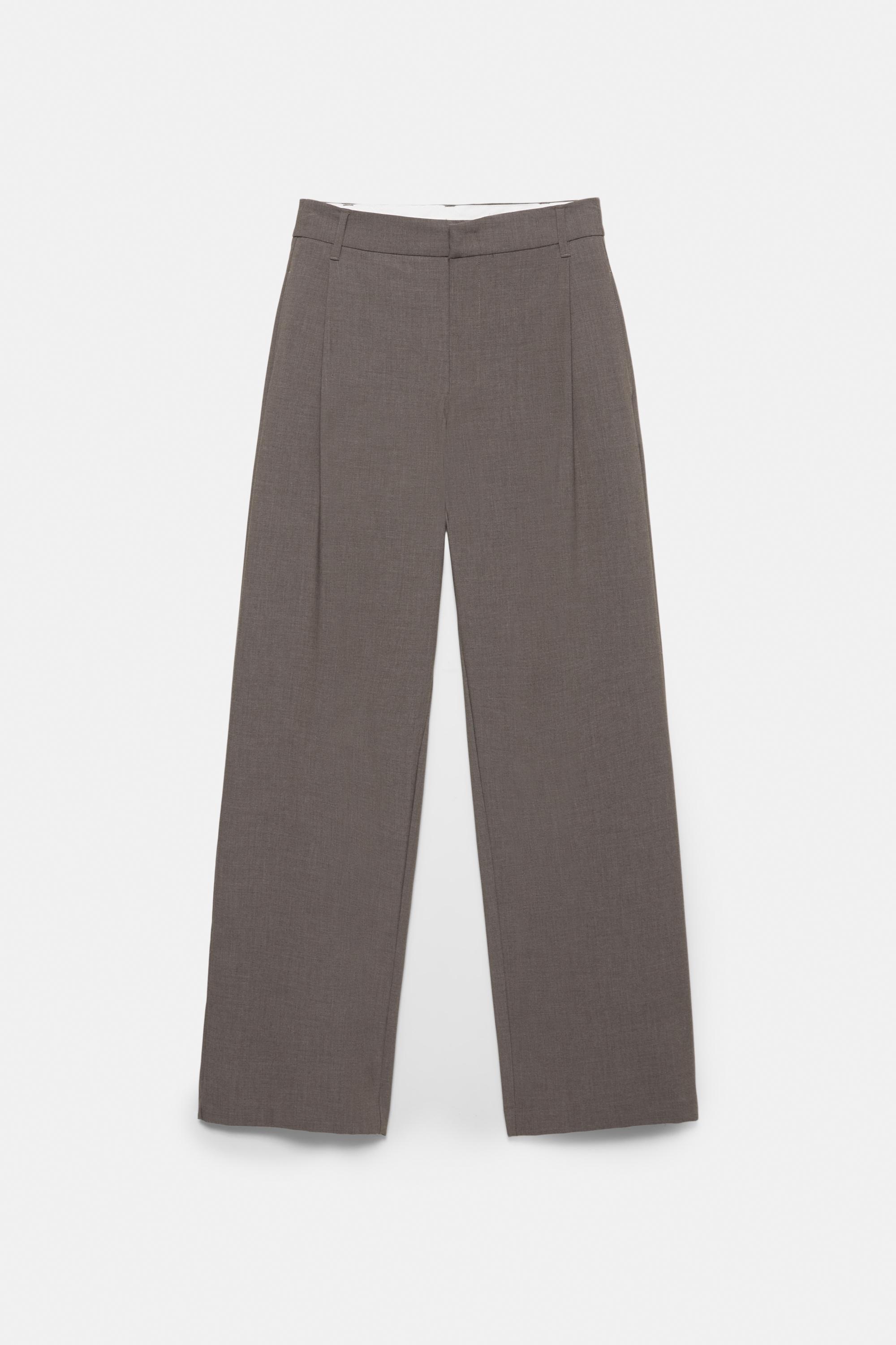 Darted smart trousers — Taupe