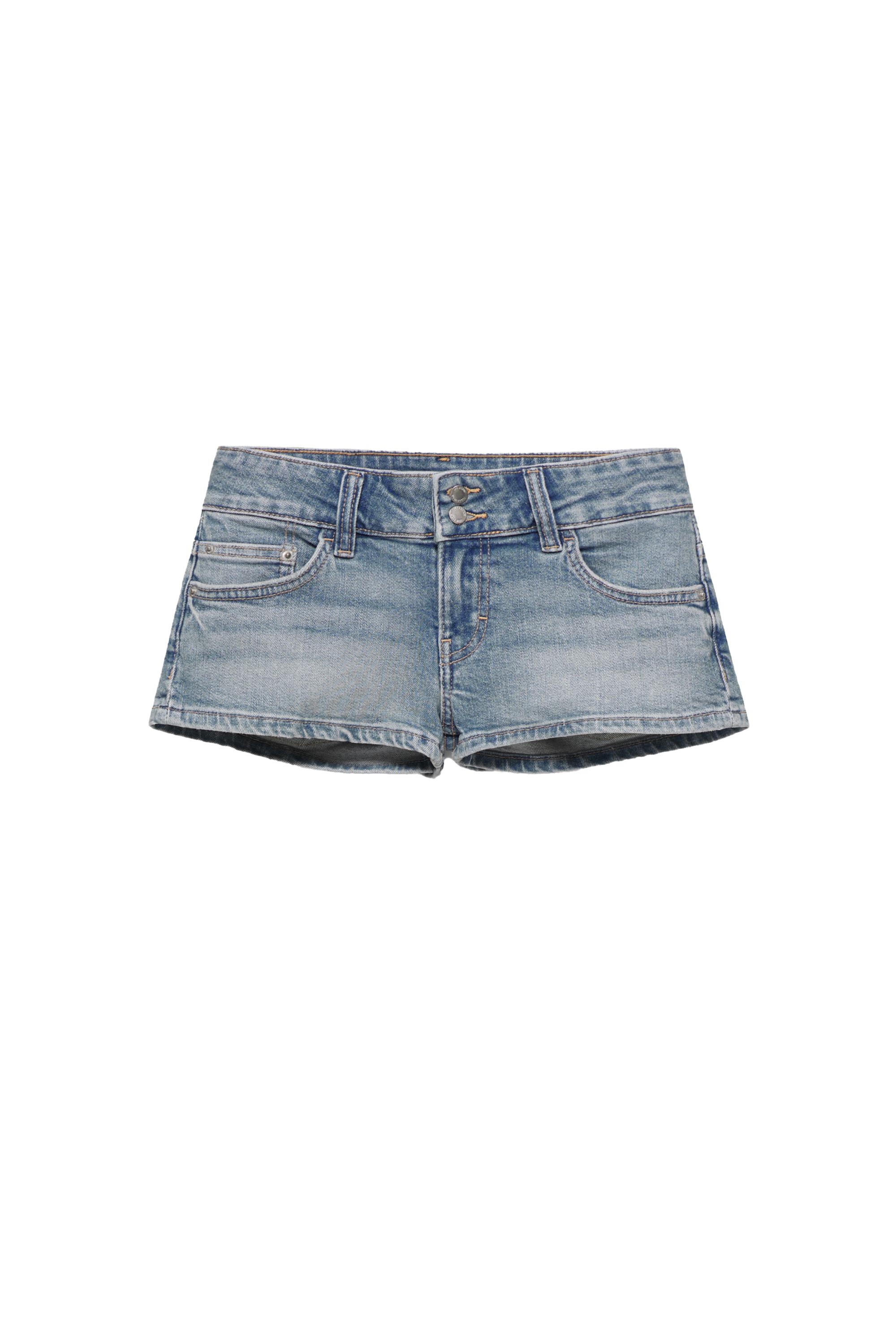 Mini short vaquero doble botón