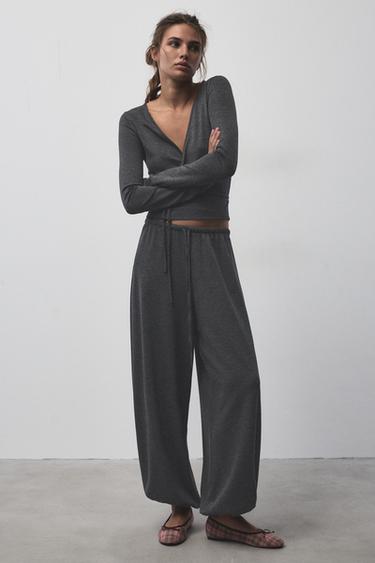 Fluid sarouel trousers — Anthracite grey 2