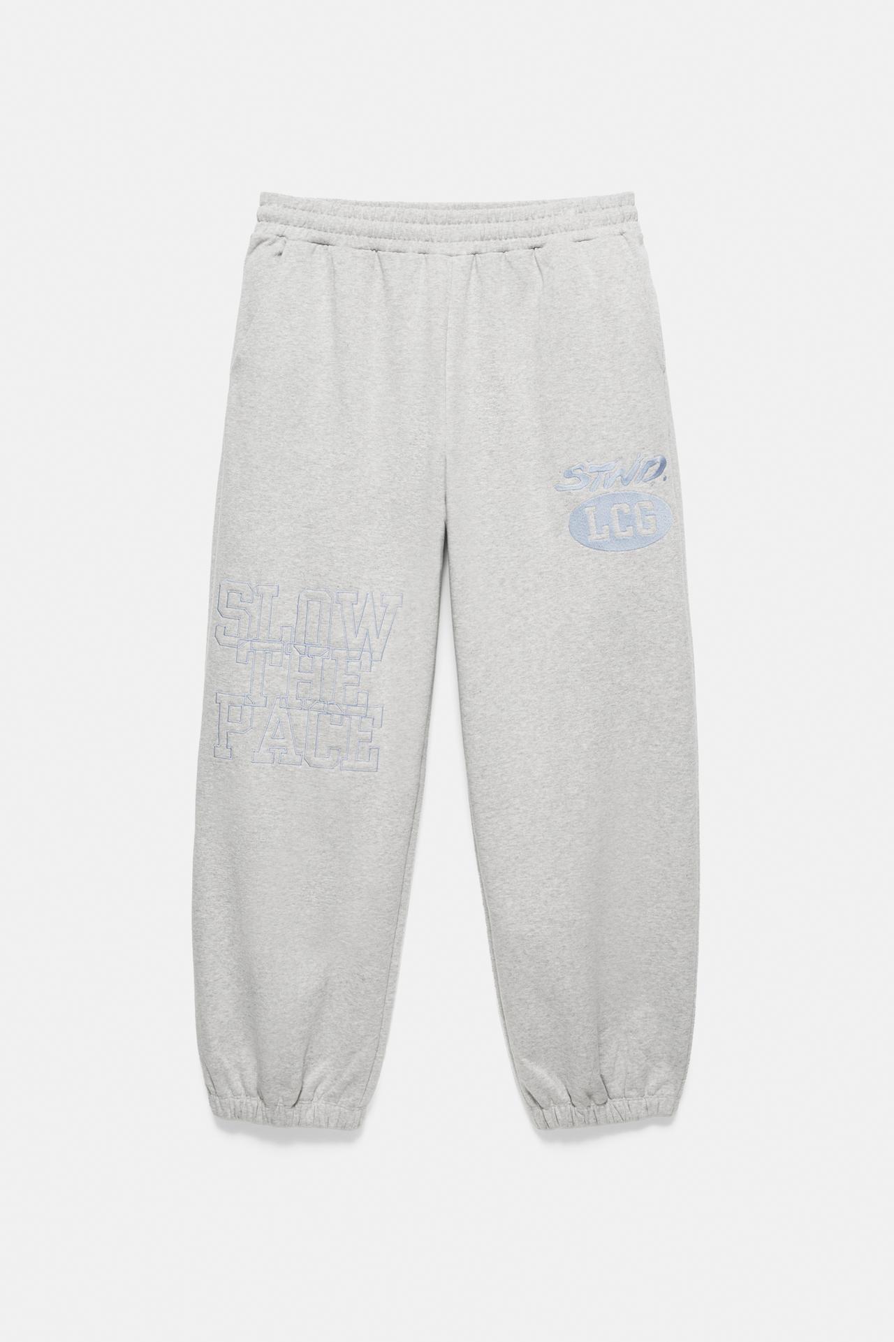 STWD LCG jogger trousers — Grey/Camel