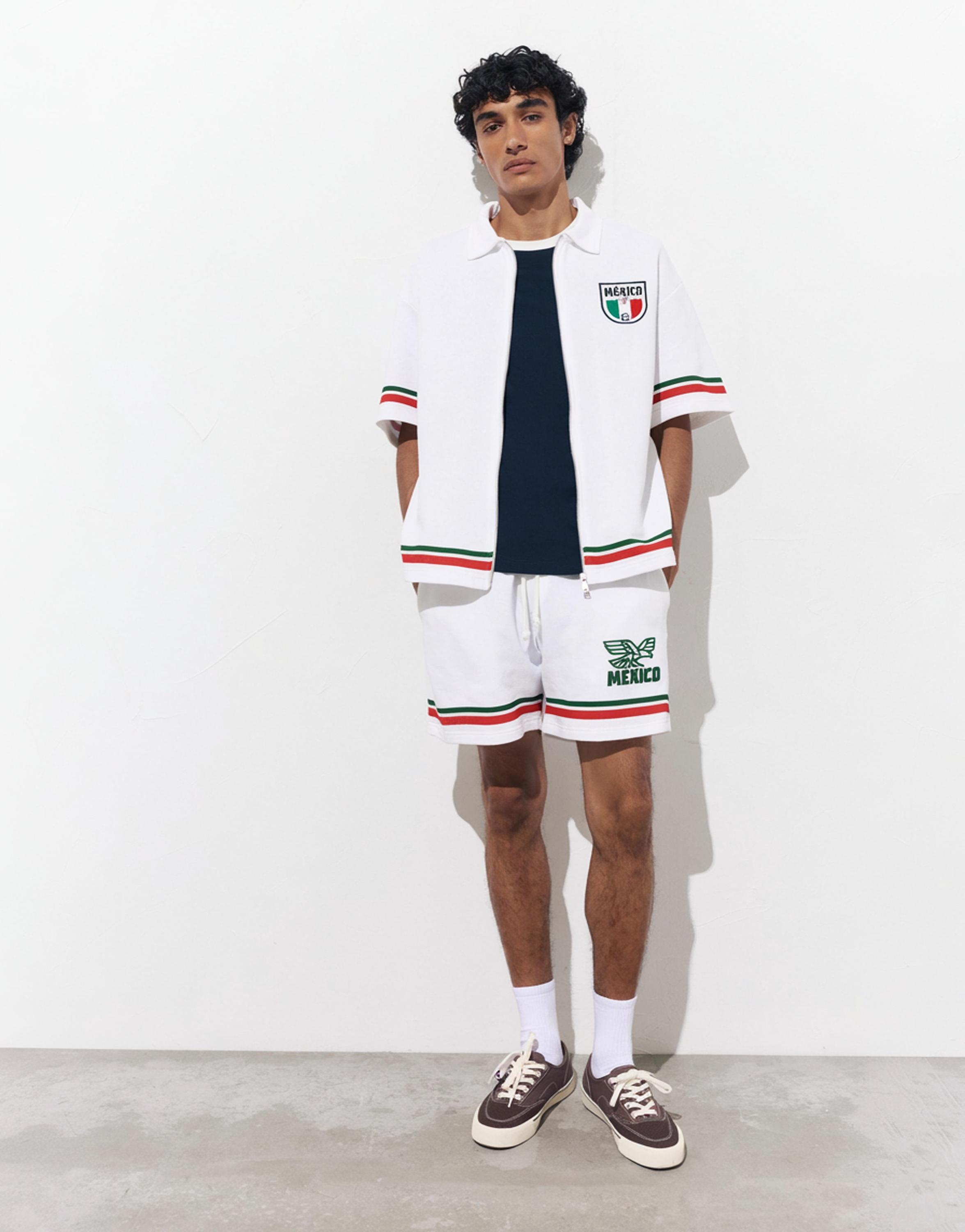 Mexico FIFA World Cup Bermuda shorts — Off white