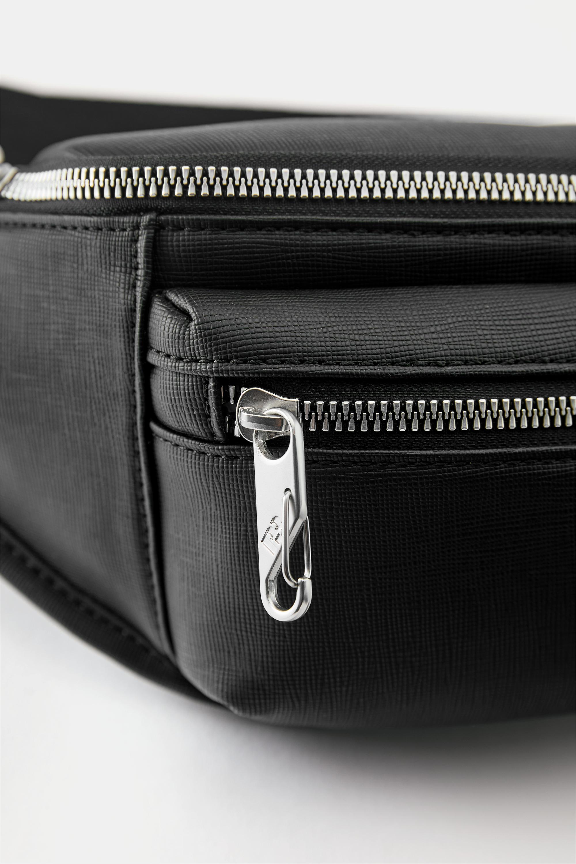 Multi-pocket belt bag — Black