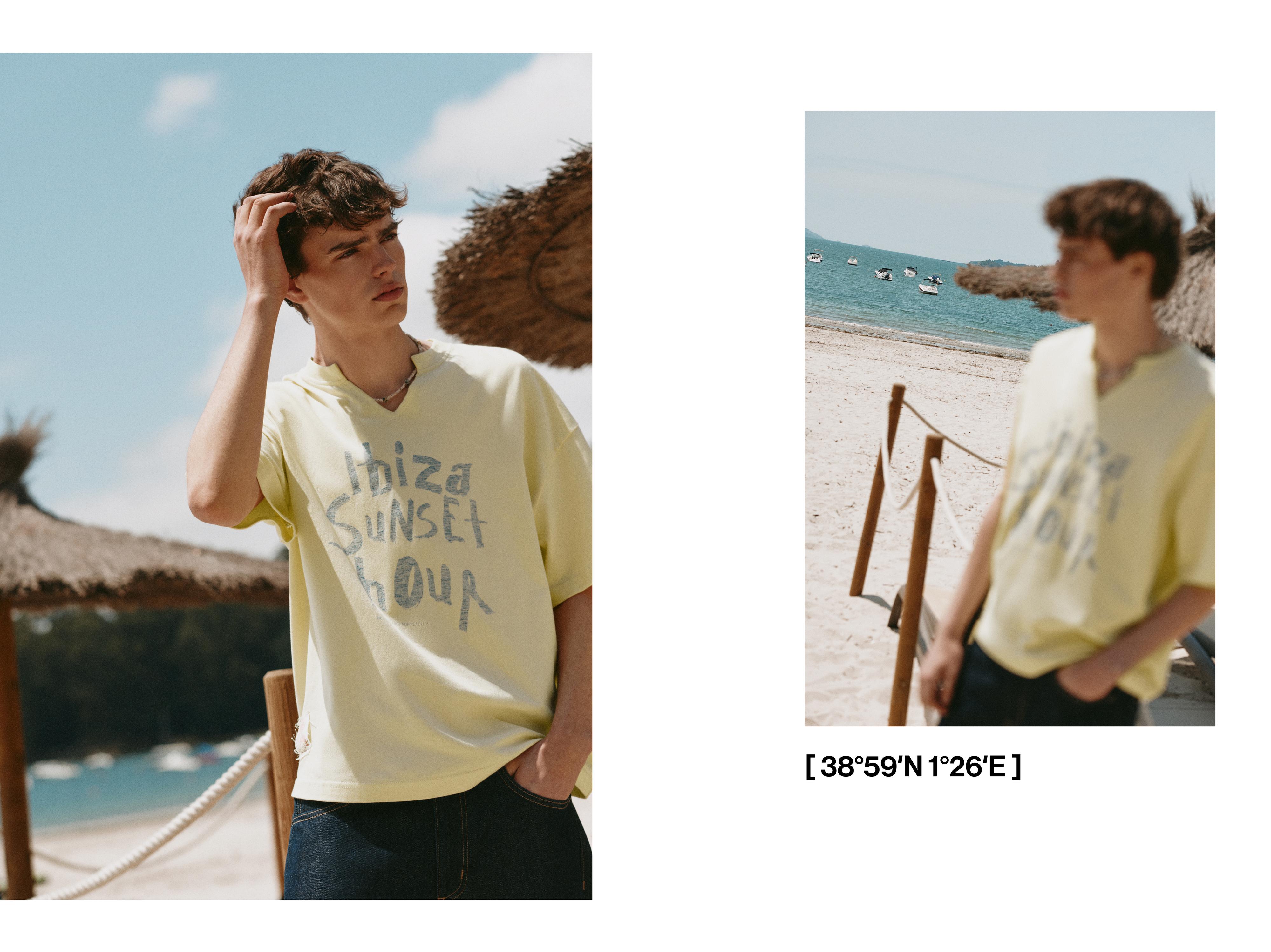 Ibiza Sunset Hour T-shirt — Yellow